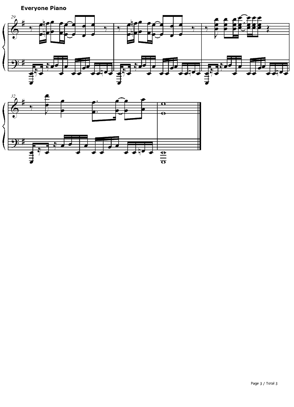 ひぐらしのなく顷に钢琴谱-岛宫荣子-寒蝉鸣泣之时OP3