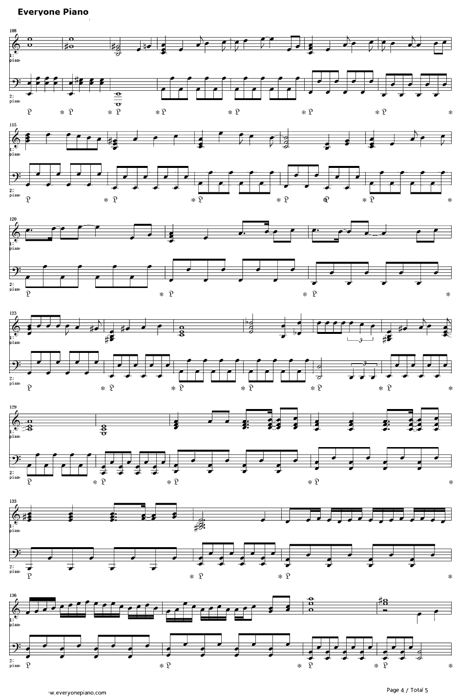 卑怯戦隊うろたんだー钢琴谱-シンP-シンP4