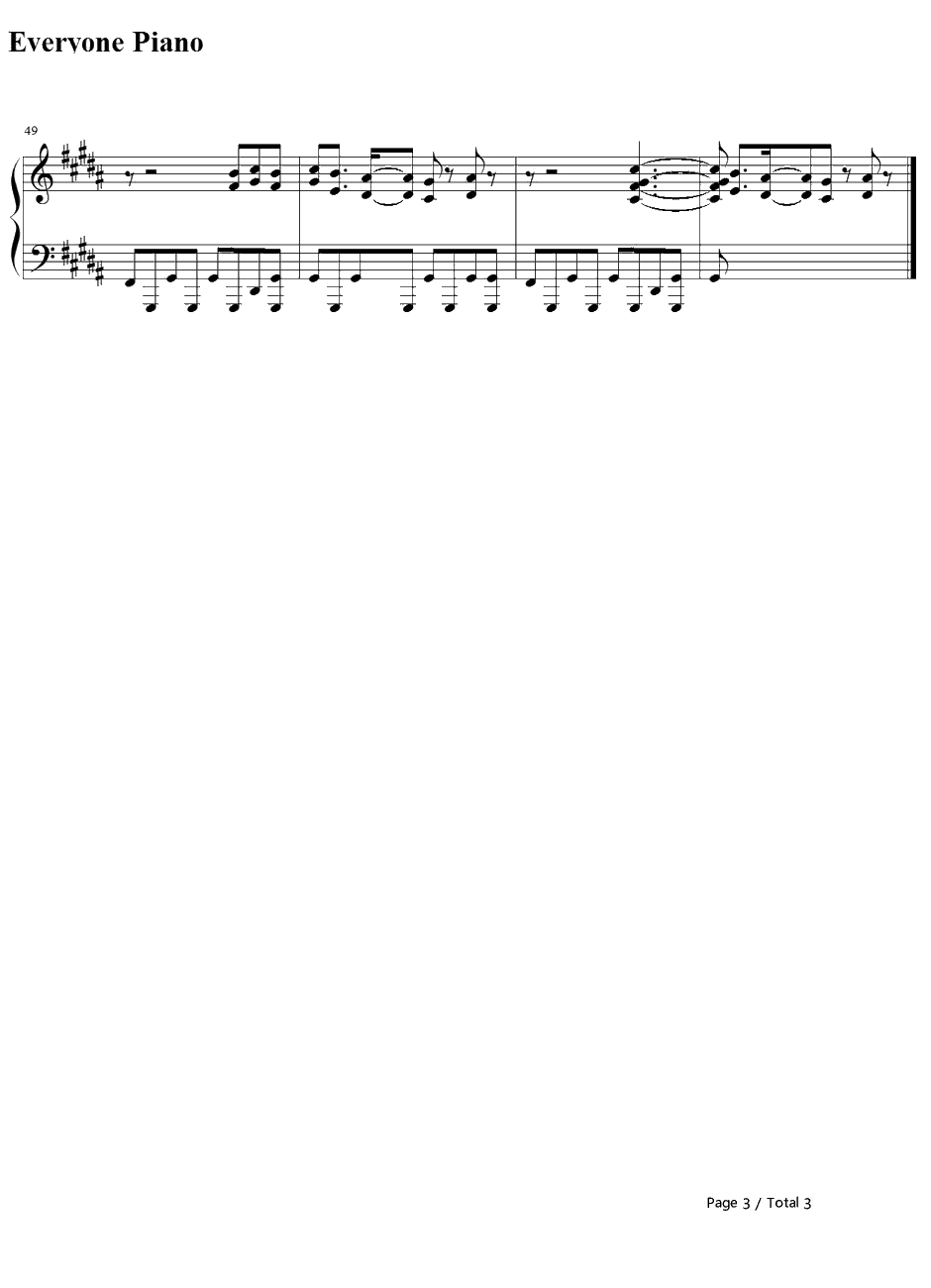 奈落之花钢琴谱-岛宫荣子-奈落の花-寒蝉鸣泣之时解OP3