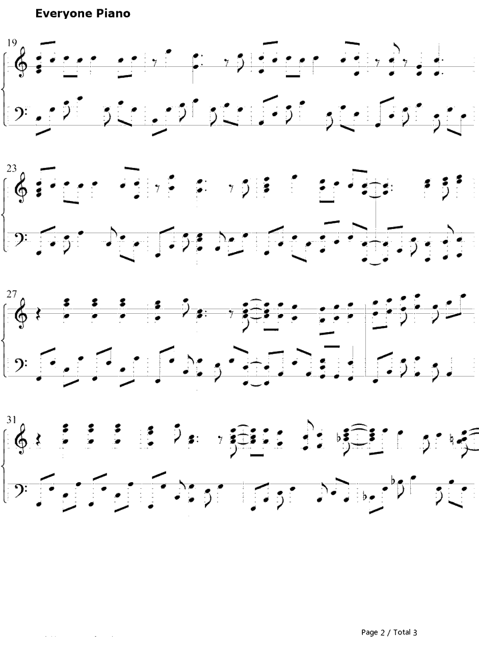 Smile钢琴谱-水桥舞-スマイル-女优大试炼ED2