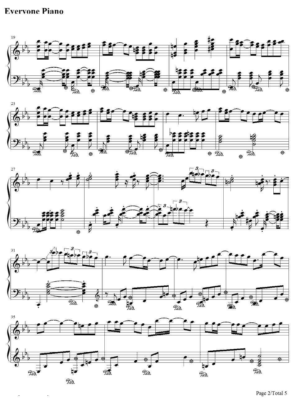 哀愁トワイライト钢琴谱-水树奈奈2