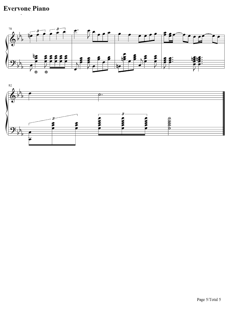 哀愁トワイライト钢琴谱-水树奈奈5