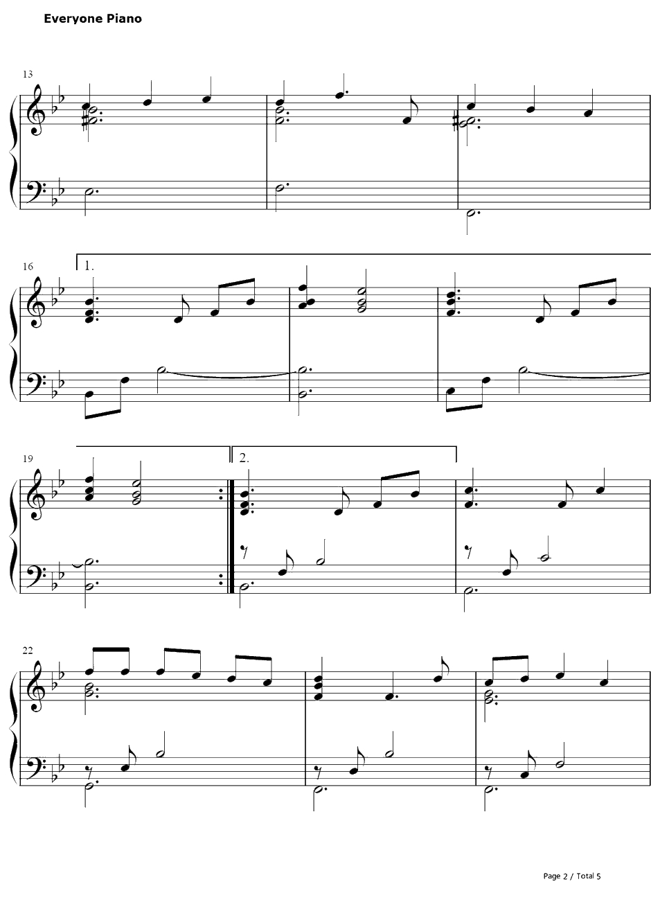 God Help The Out casts钢琴谱-AlanMenken-钟楼怪人主题曲2