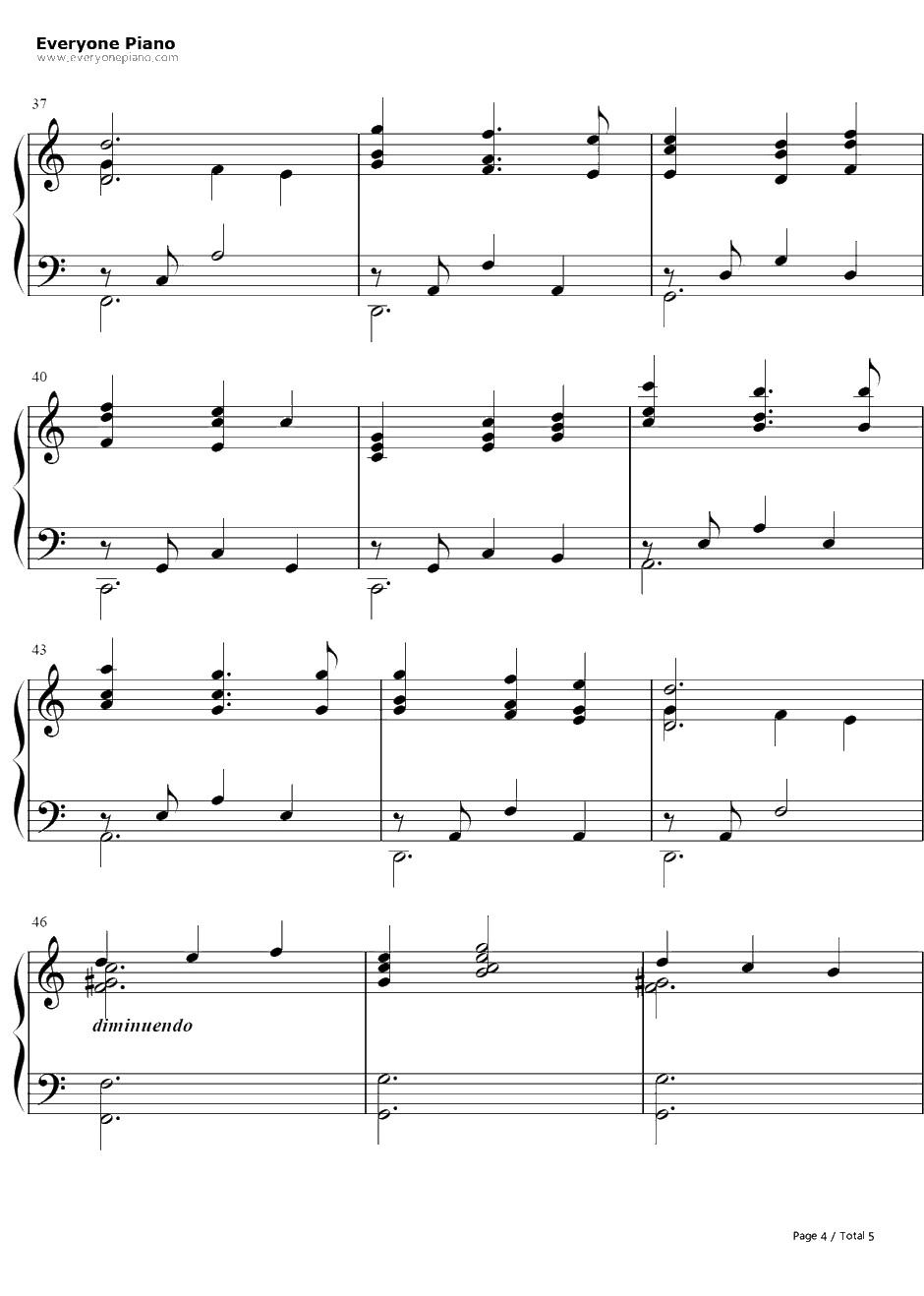 God Help The Out casts钢琴谱-AlanMenken-钟楼怪人主题曲4