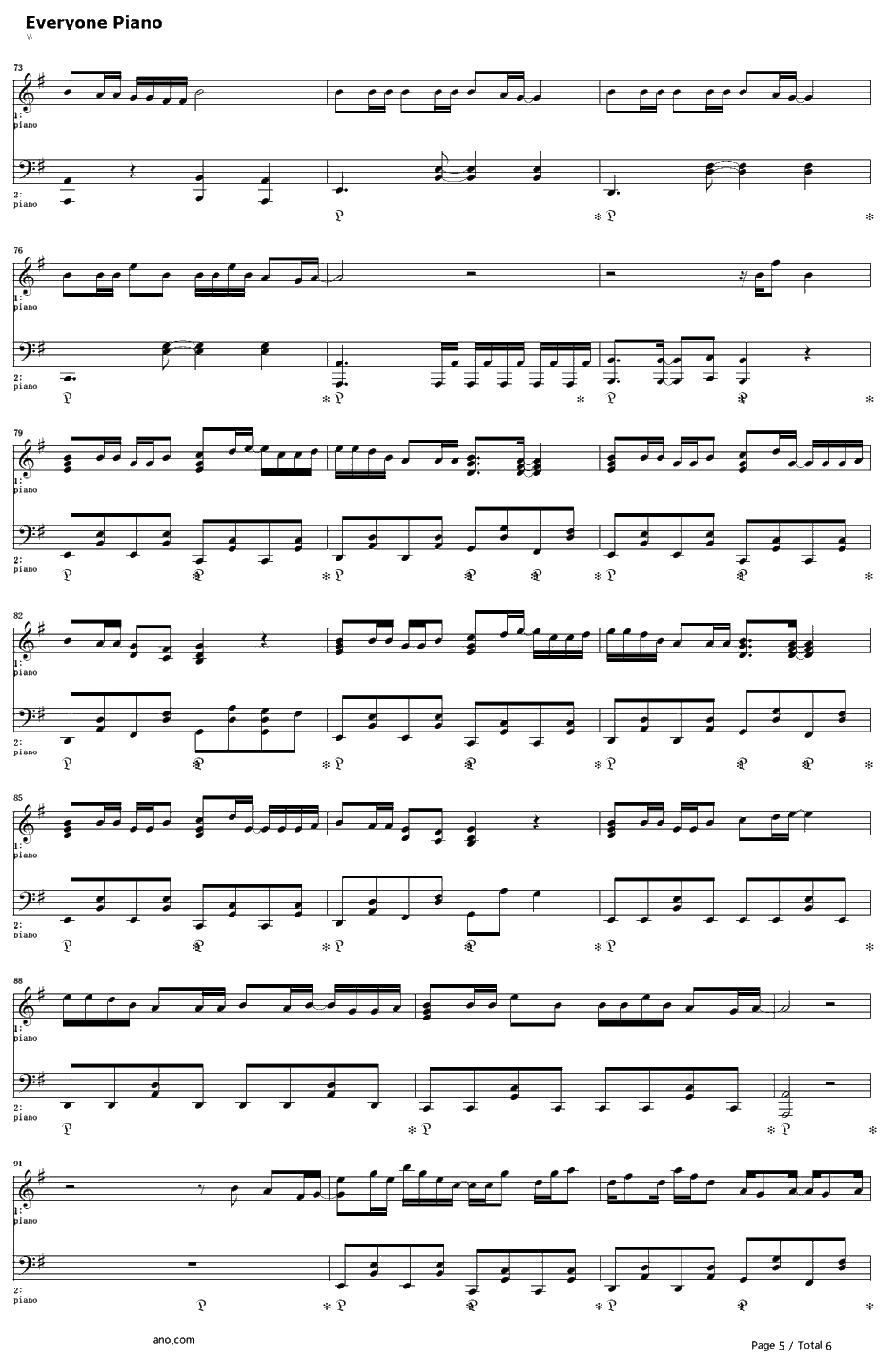 腐れ外道とチョコレゐト钢琴谱-初音ミク5