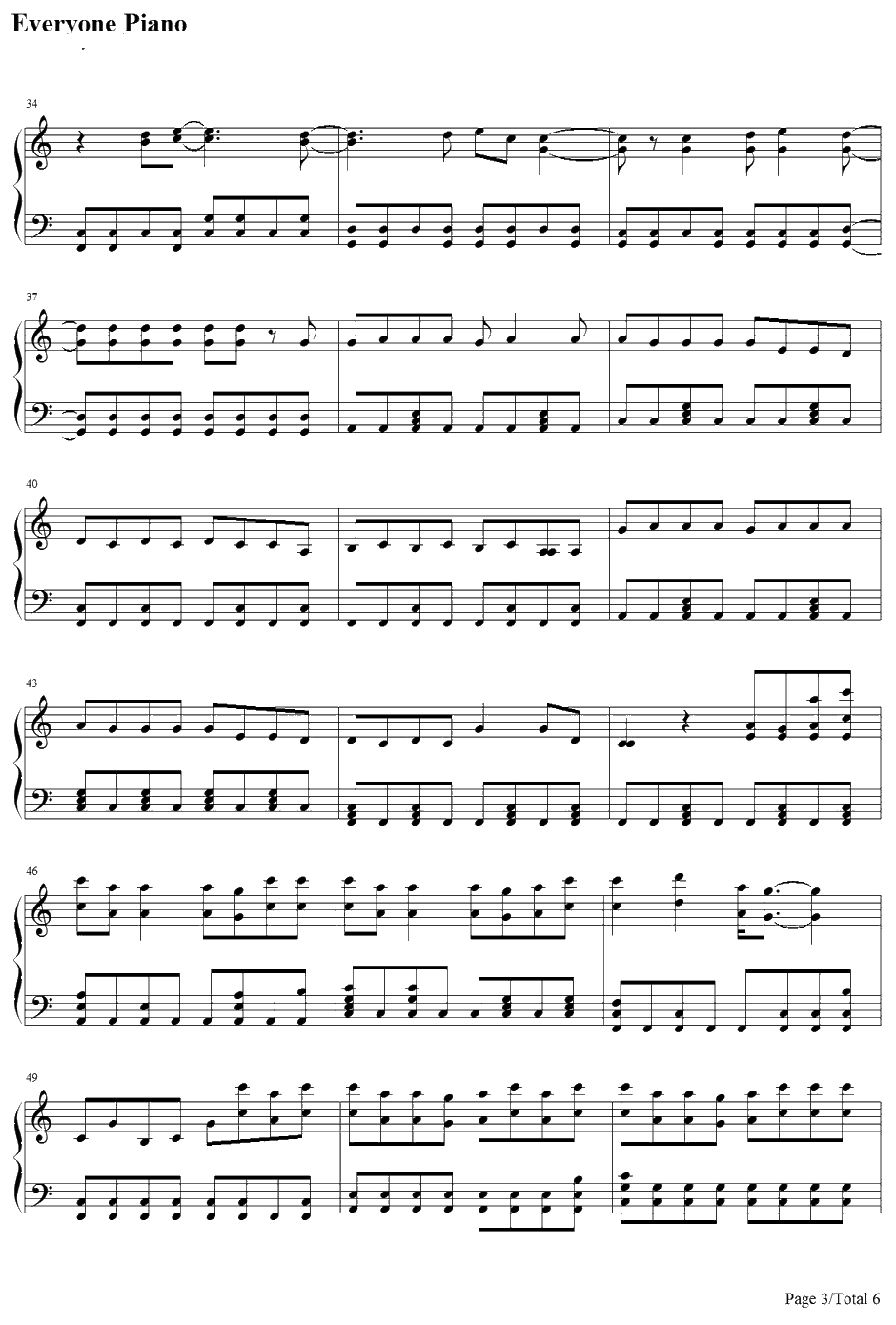 Dust钢琴谱-EliYoungBand3