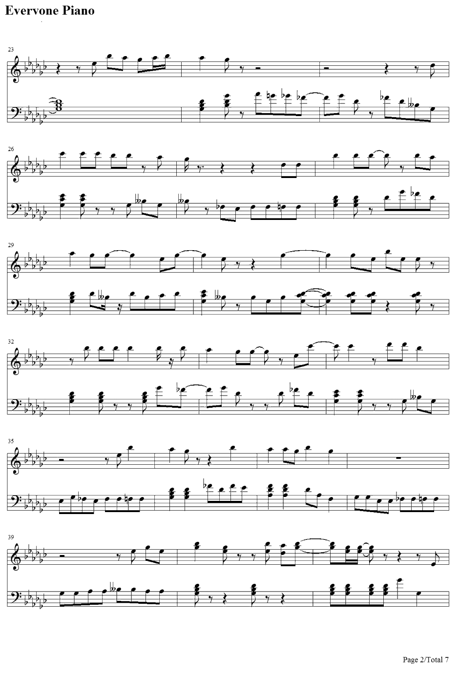 Cold One钢琴谱-EricChurch2