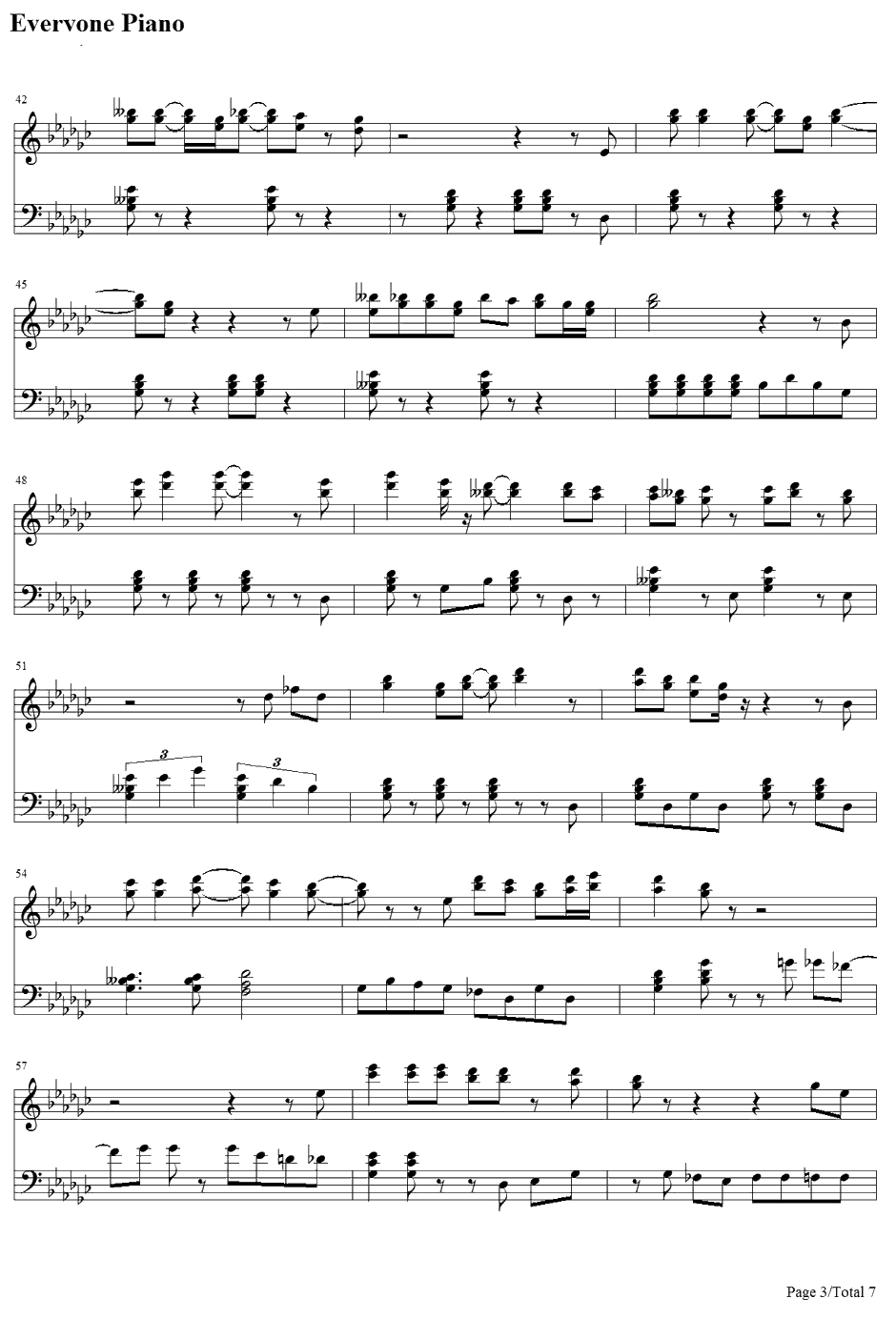 Cold One钢琴谱-EricChurch3