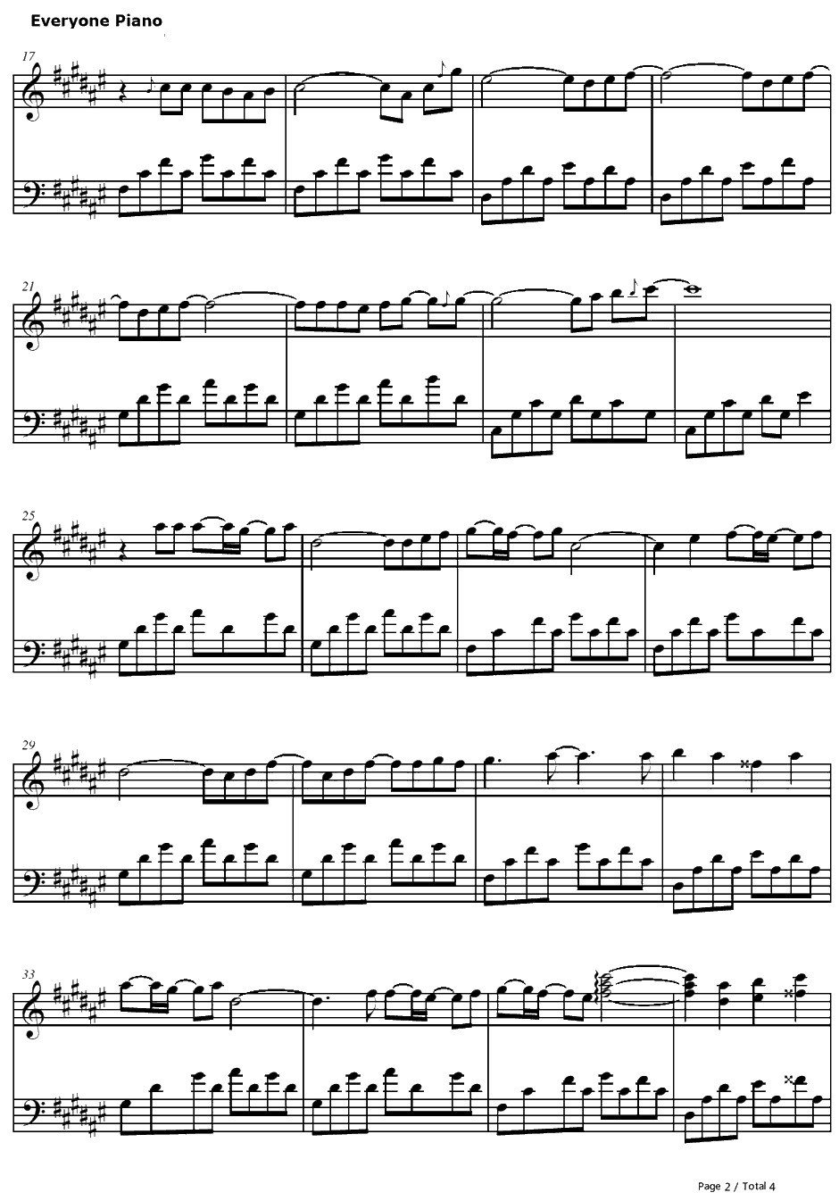 生まれたての风钢琴谱-折戸伸治-KanonOST2