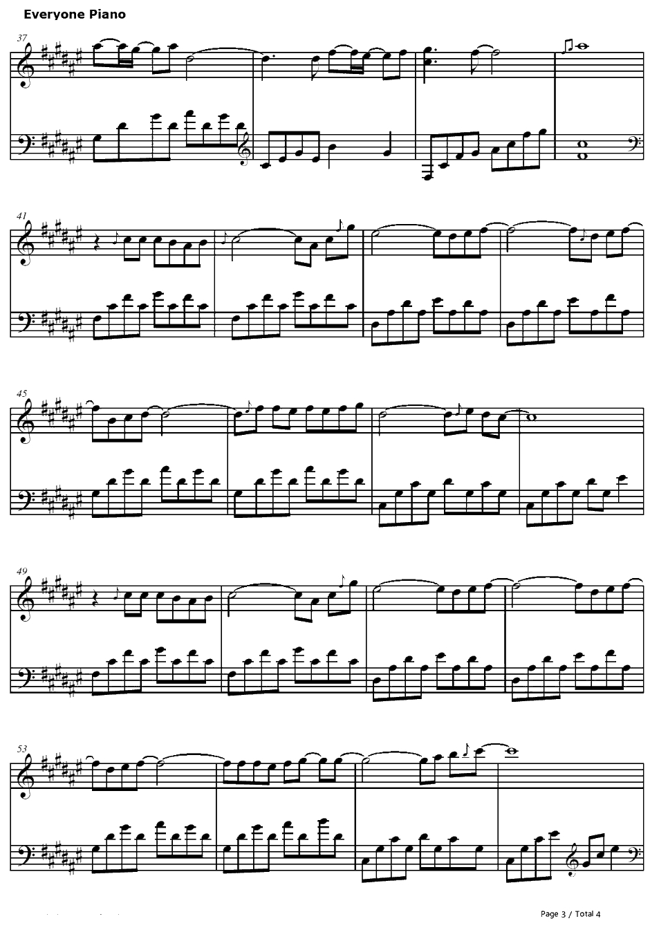 生まれたての风钢琴谱-折戸伸治-KanonOST3