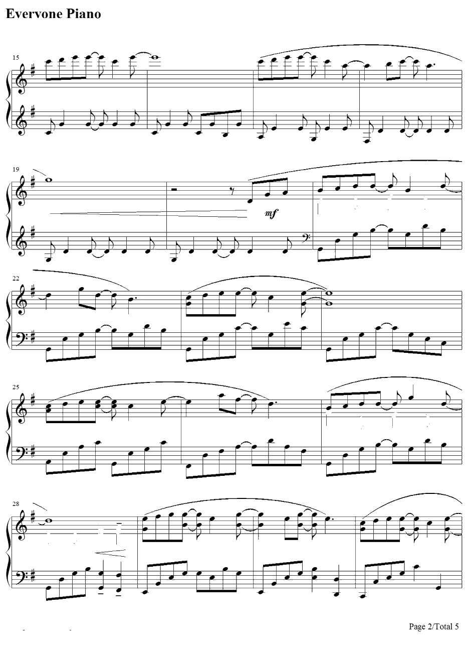 Forrest Gump钢琴谱-AlanSilvestri-阿甘正传OST2