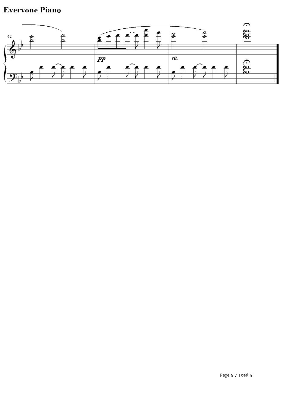 Forrest Gump钢琴谱-AlanSilvestri-阿甘正传OST5