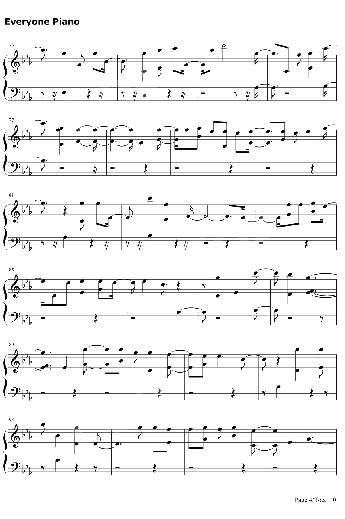 Is That For Me钢琴谱-Alesso/Anitta4