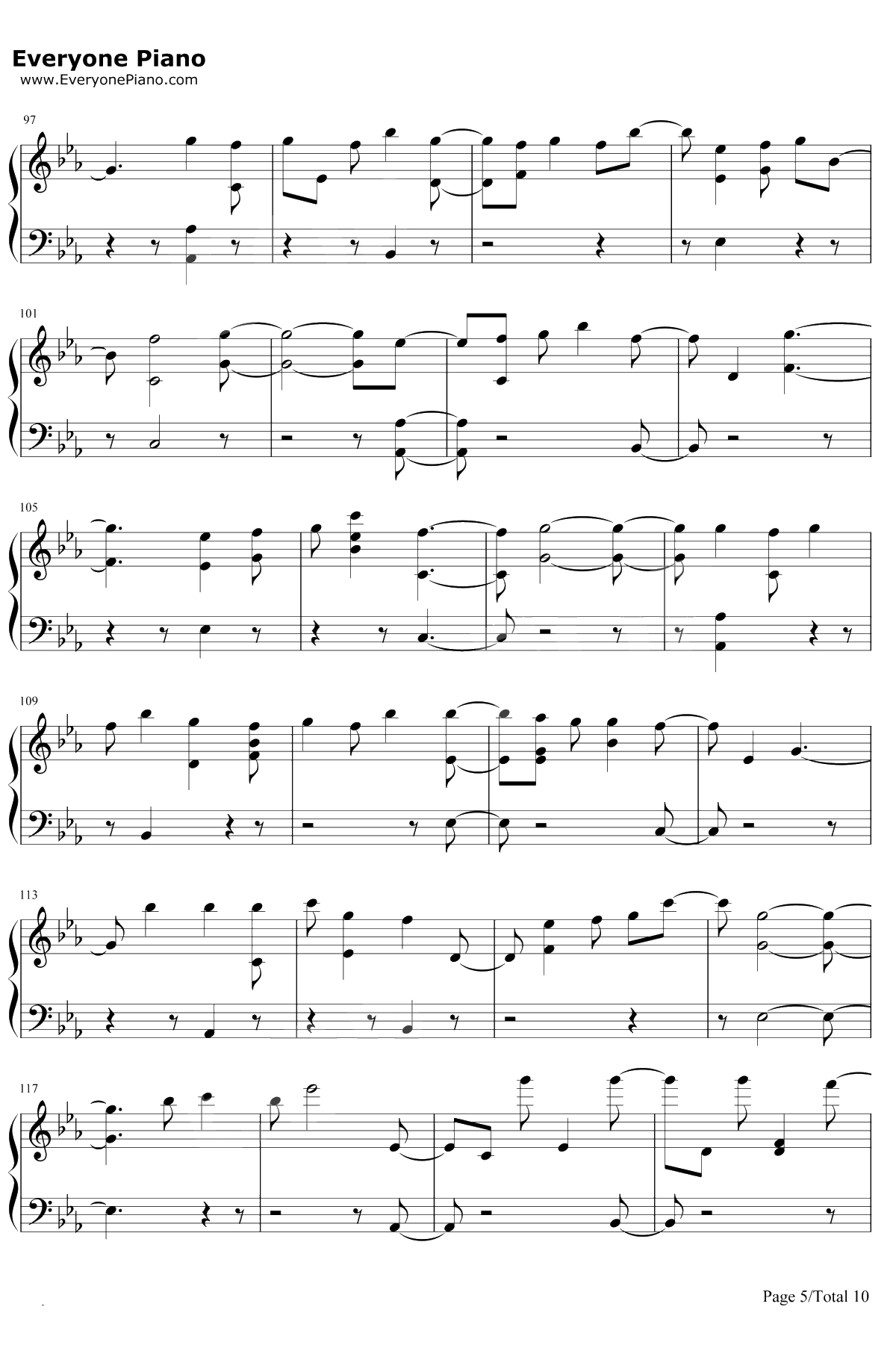 Is That For Me钢琴谱-Alesso/Anitta5