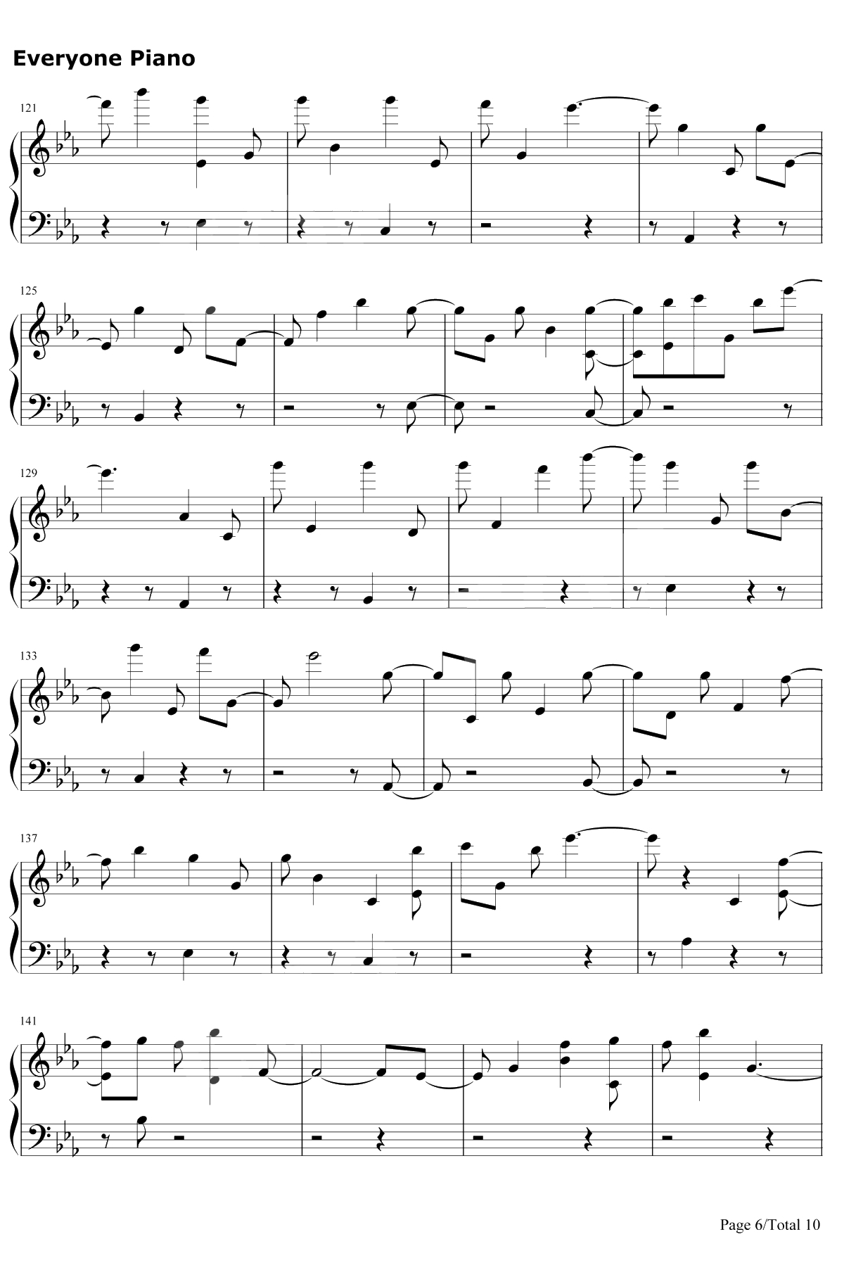 Is That For Me钢琴谱-Alesso/Anitta6