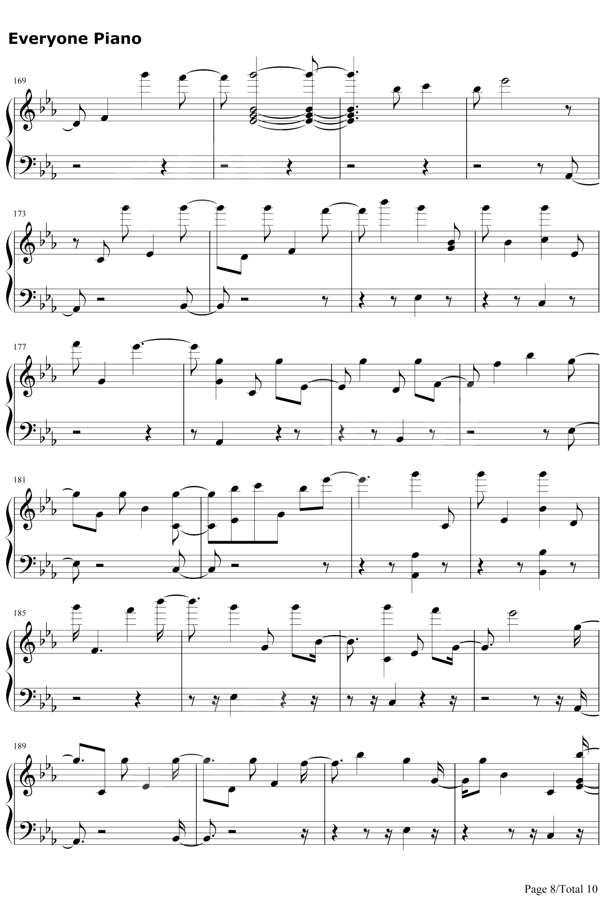 Is That For Me钢琴谱-Alesso/Anitta8