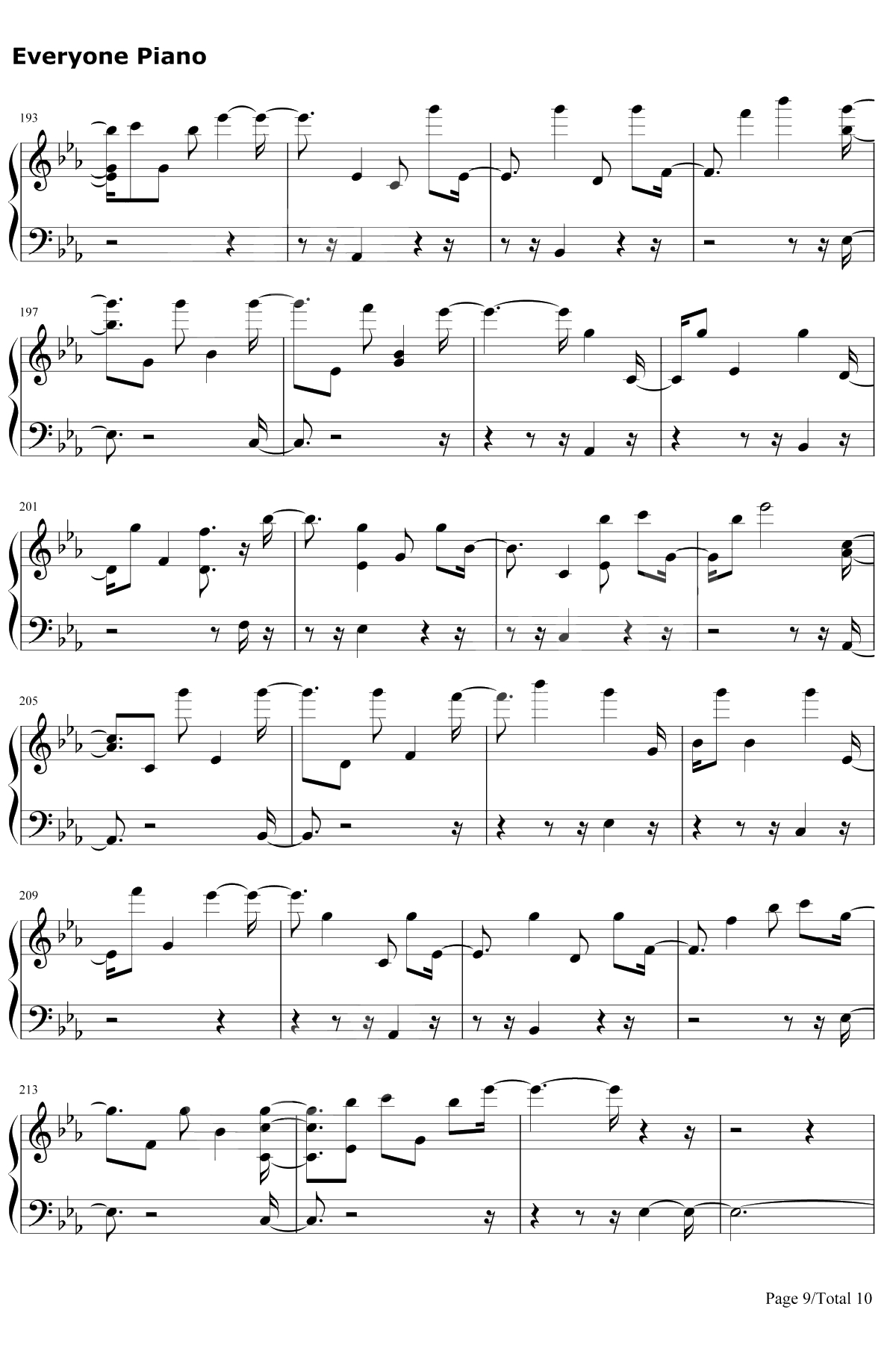 Is That For Me钢琴谱-Alesso/Anitta9