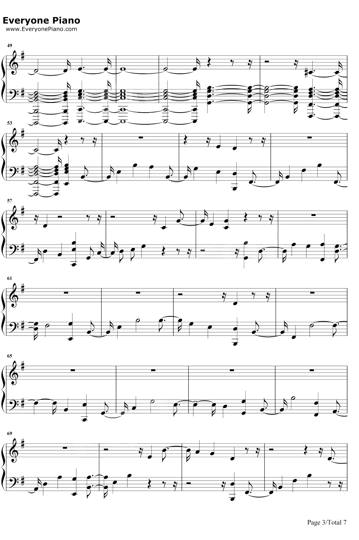 No Peace钢琴谱-Sam Smith/YEBBA3