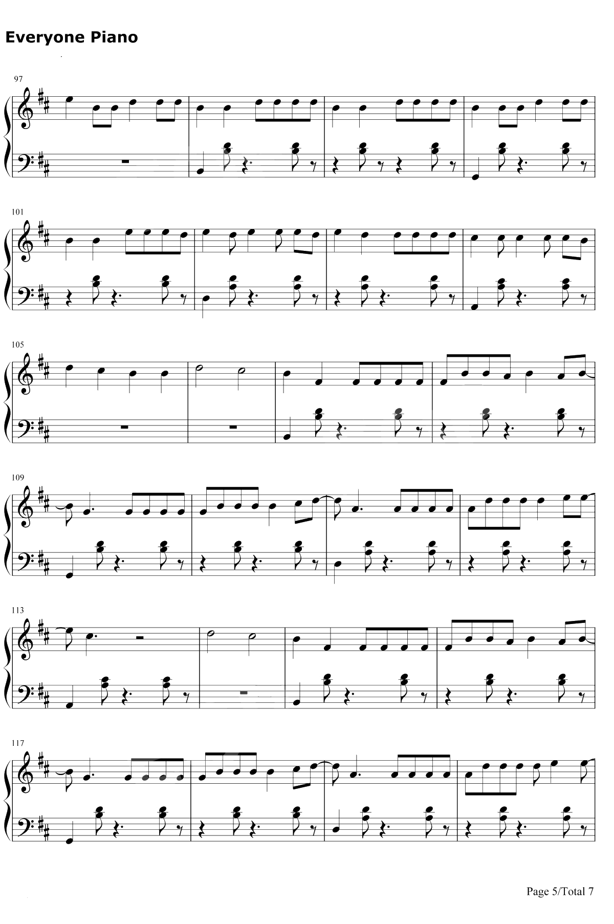 Despacito钢琴谱-Luis Fonsi/Daddy Yankee5