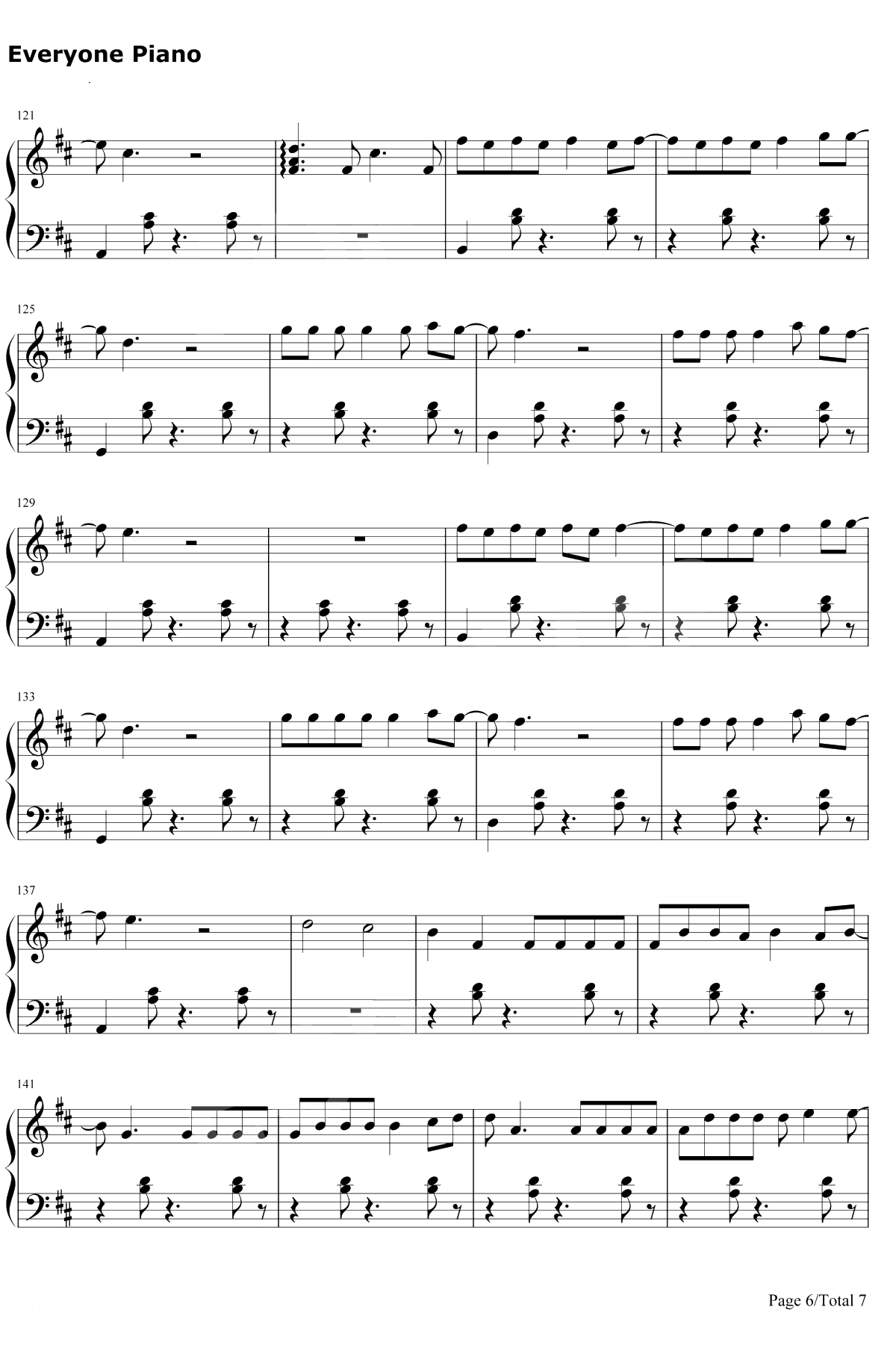 Despacito钢琴谱-Luis Fonsi/Daddy Yankee6