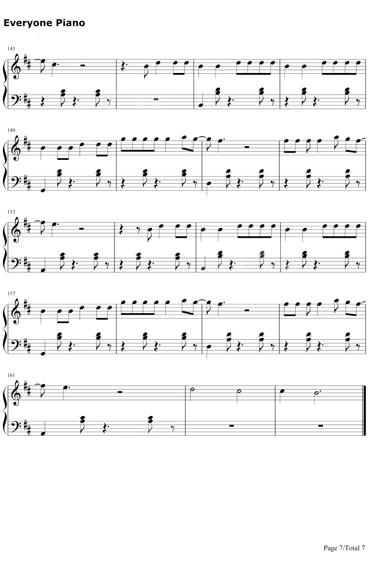 Despacito钢琴谱-Luis Fonsi/Daddy Yankee7