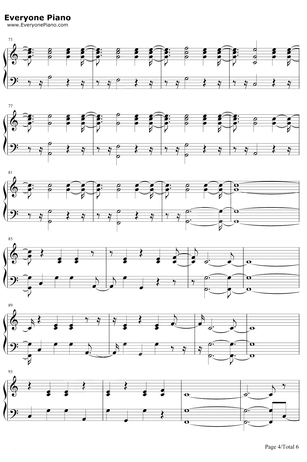 New Year's Day钢琴谱-Taylor Swift4