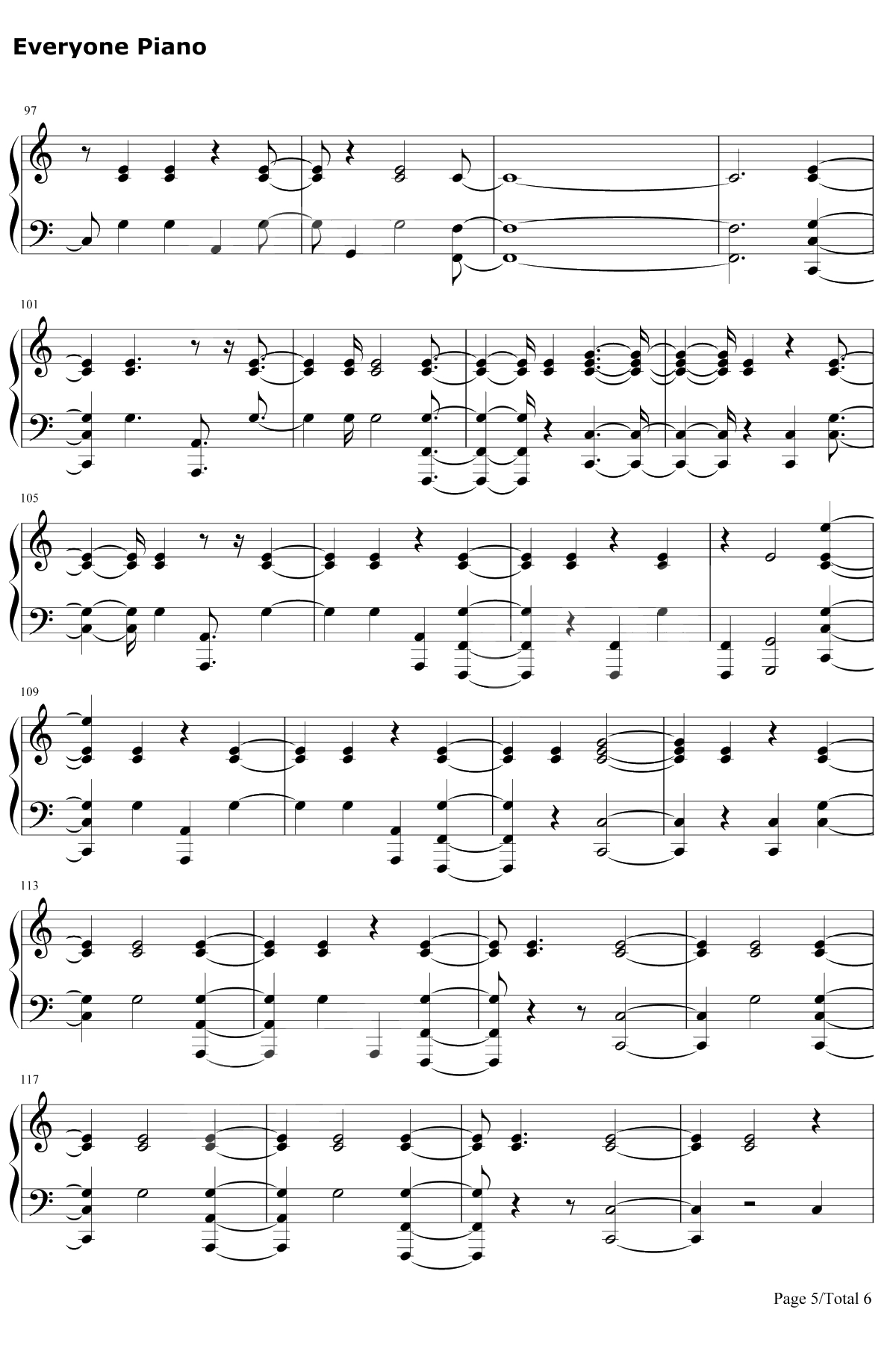 New Year's Day钢琴谱-Taylor Swift5