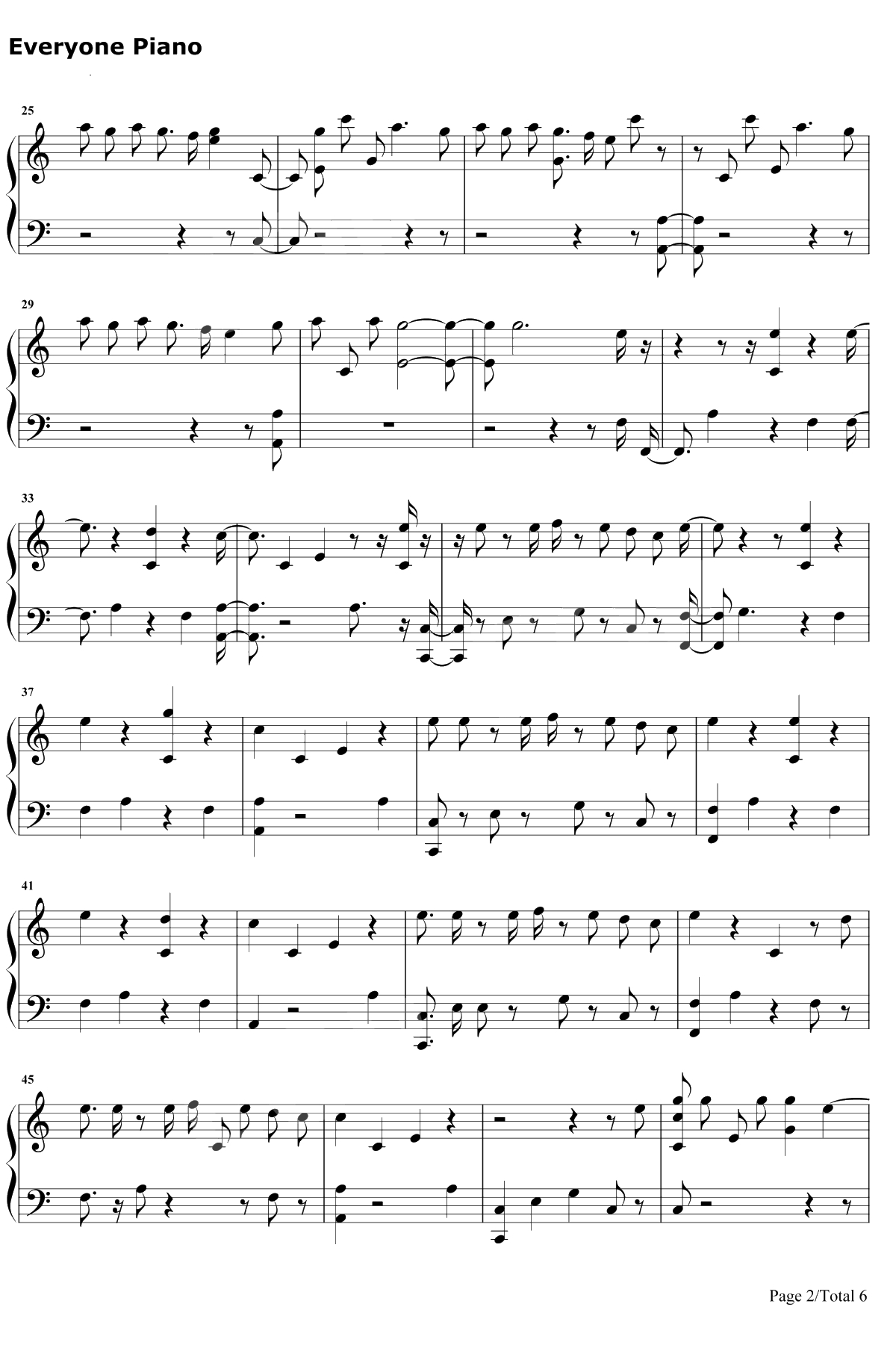 Barbies钢琴谱-Pink2