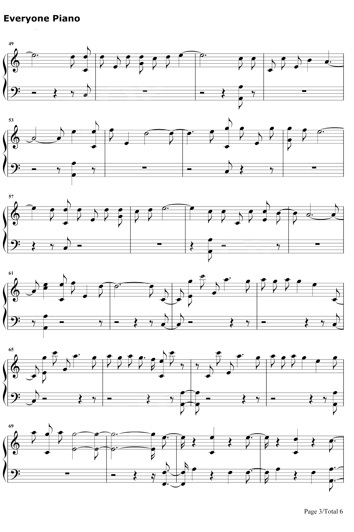 Barbies钢琴谱-Pink3