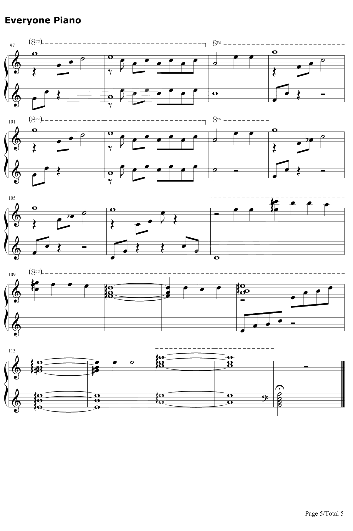 The Meadow钢琴谱-Alexandre Desplat5