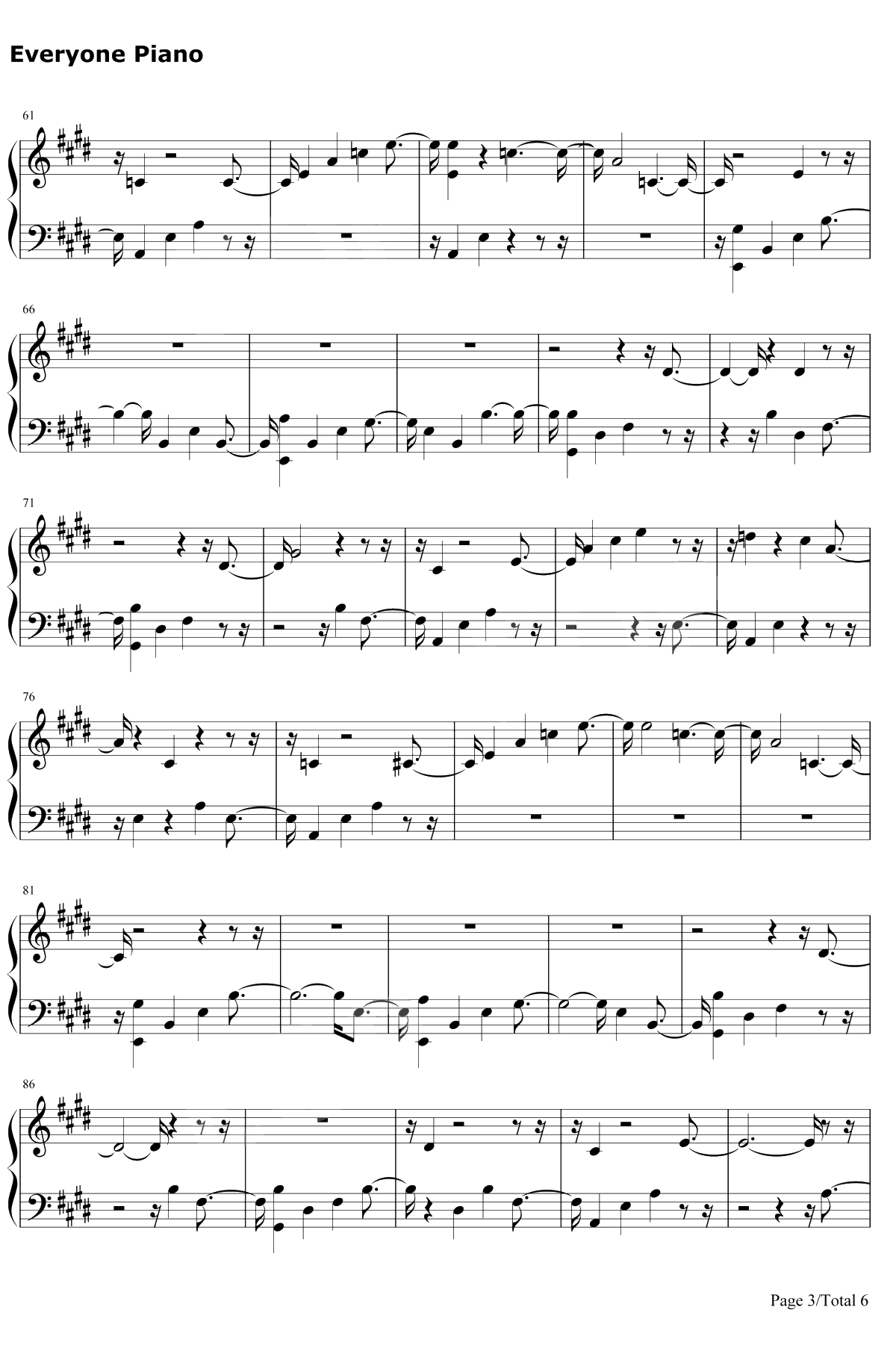 Midnight Train钢琴谱-Sam Smith3