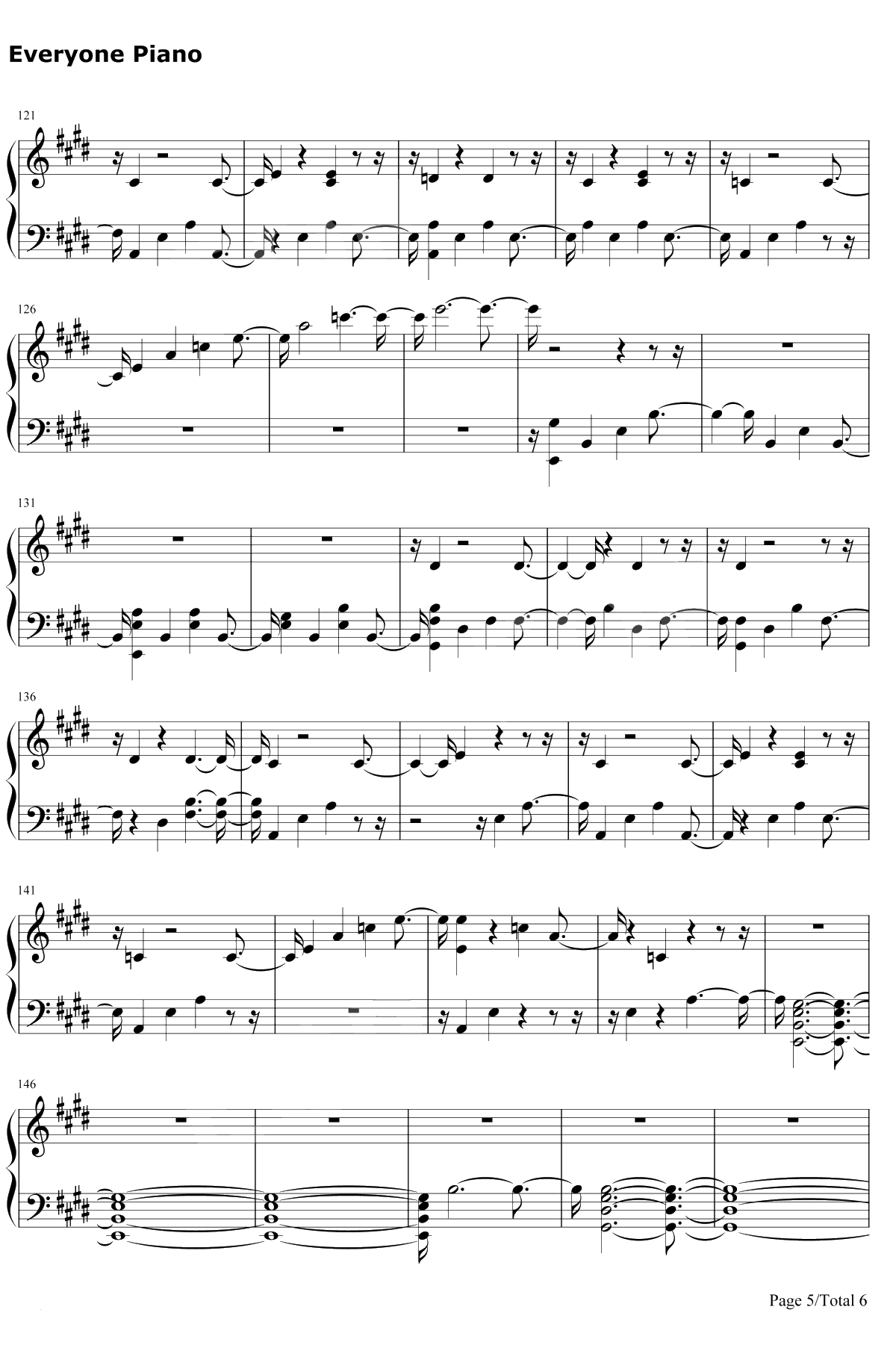 Midnight Train钢琴谱-Sam Smith5