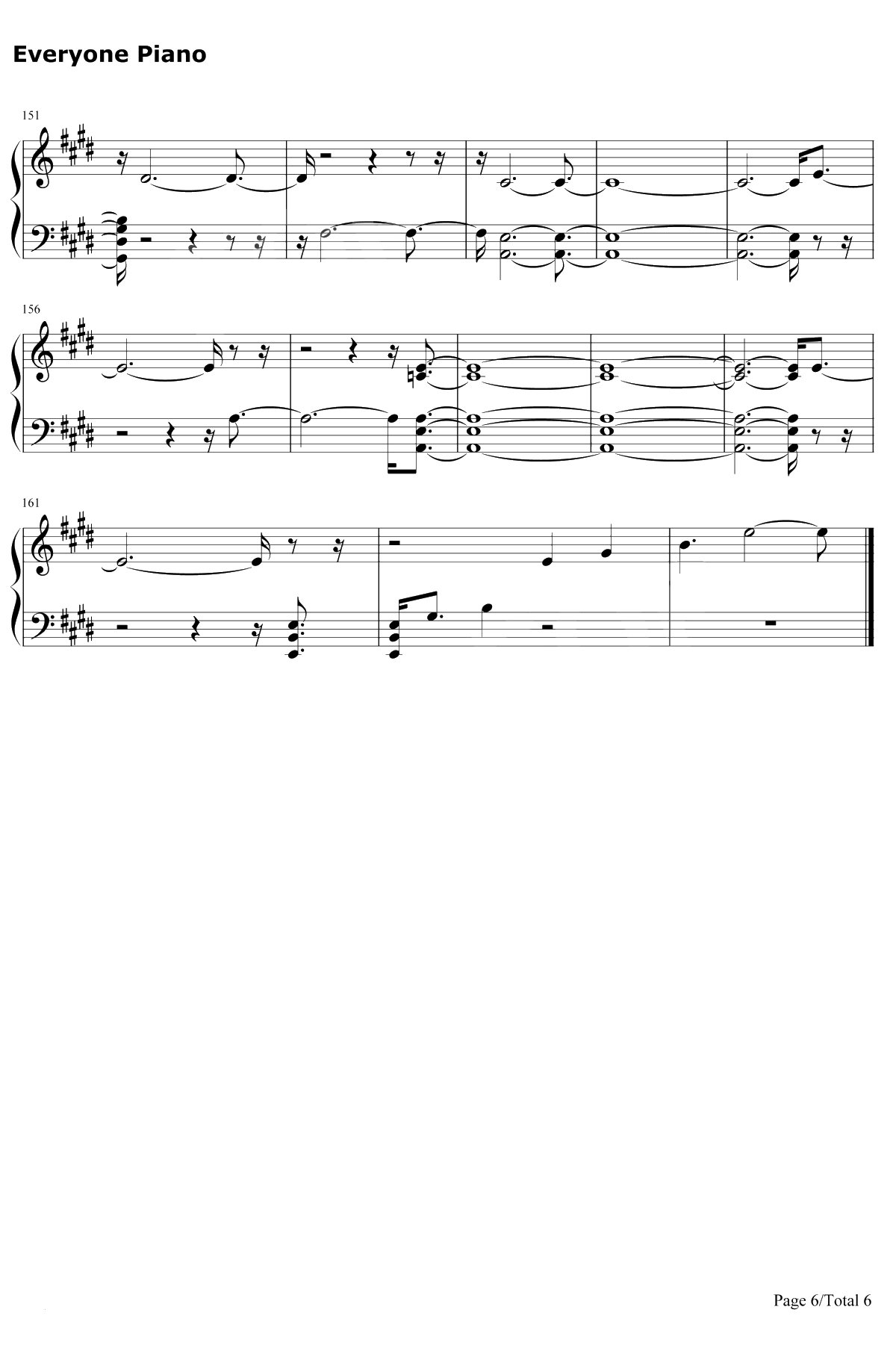 Midnight Train钢琴谱-Sam Smith6