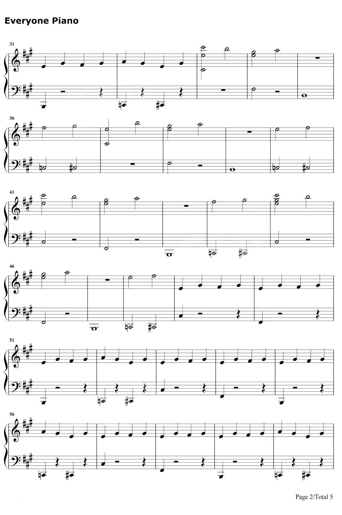 Bank Account钢琴谱-21 Savage2