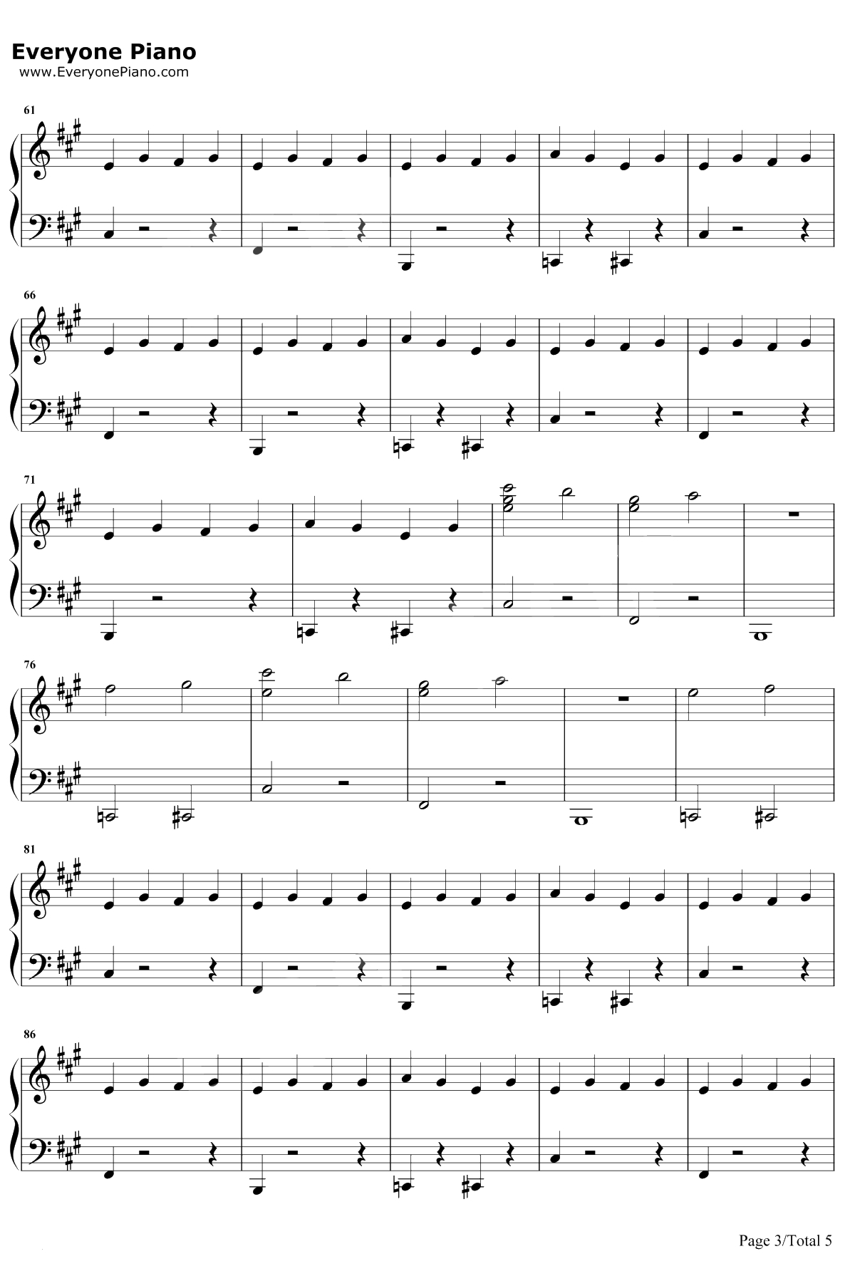 Bank Account钢琴谱-21 Savage3