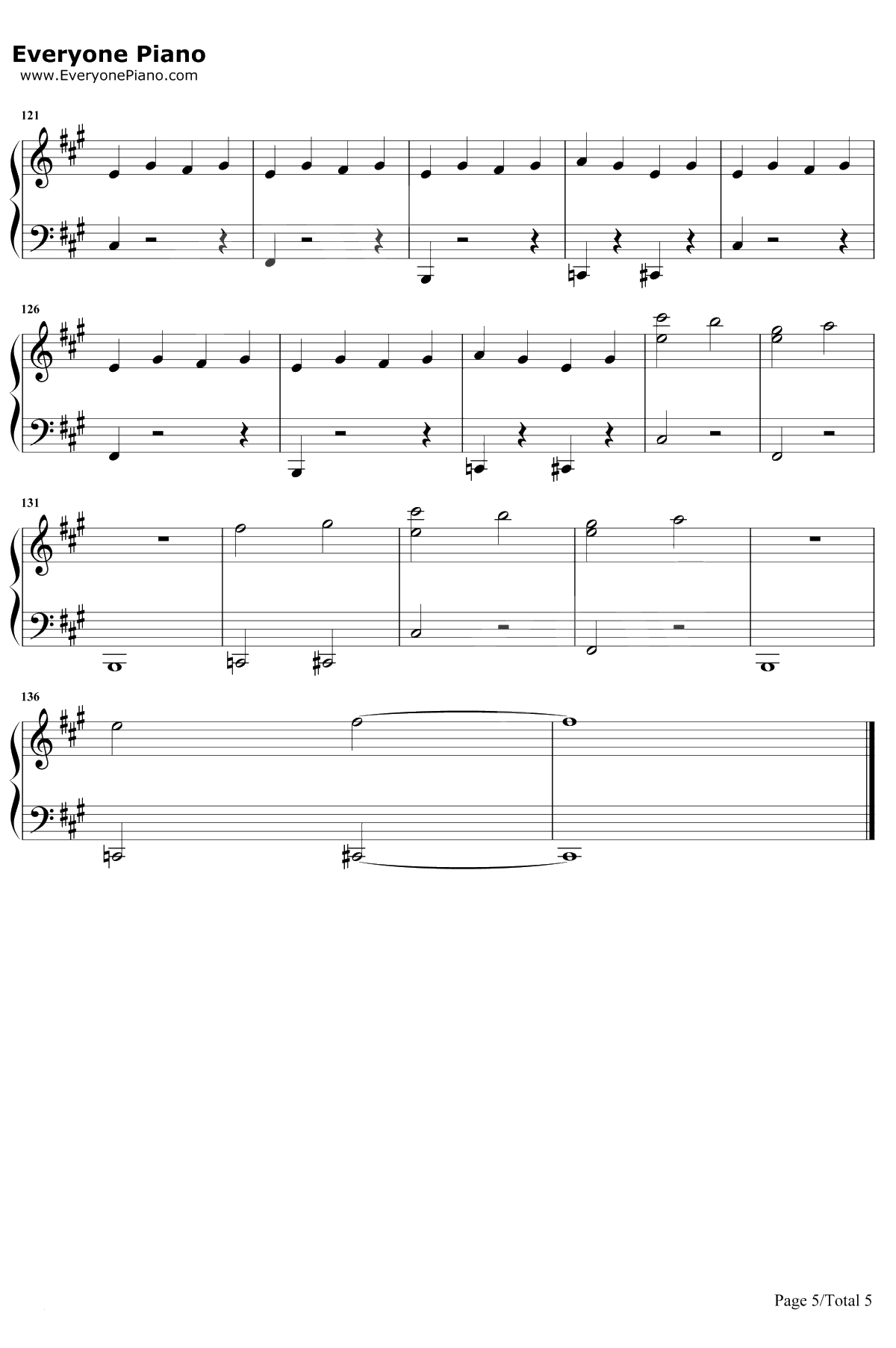 Bank Account钢琴谱-21 Savage5