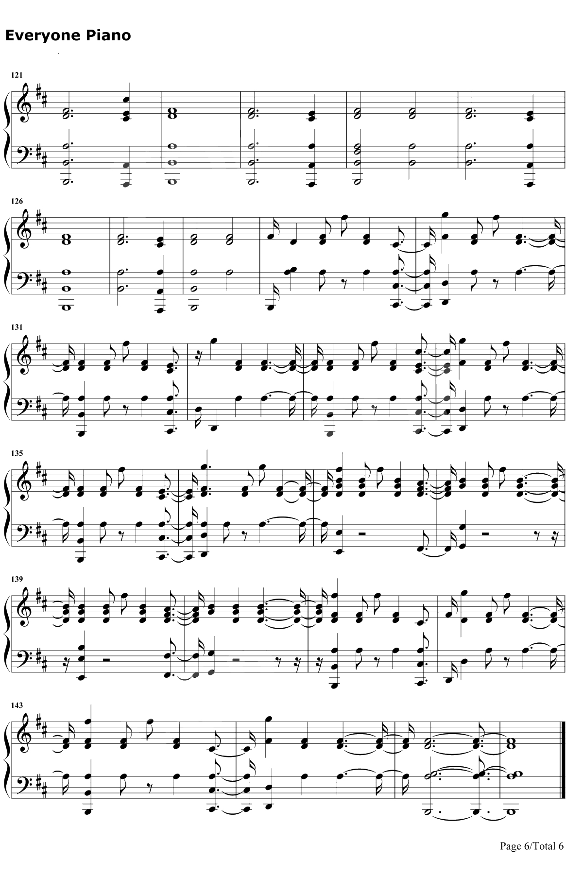 Lemon钢琴谱-N.E.R.D / Rihanna6