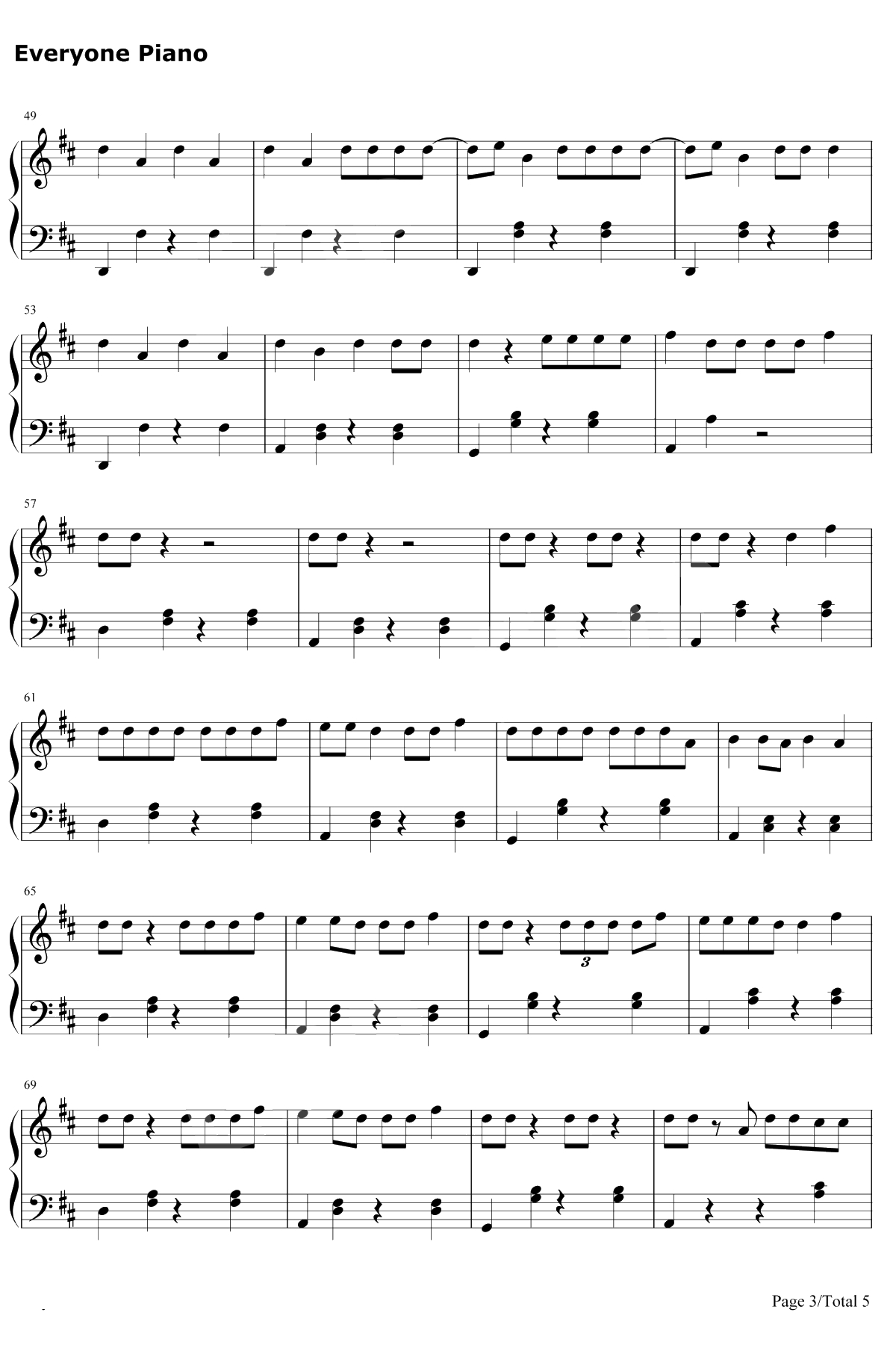 Dura钢琴谱-Daddy Yankee-嘟啦舞3