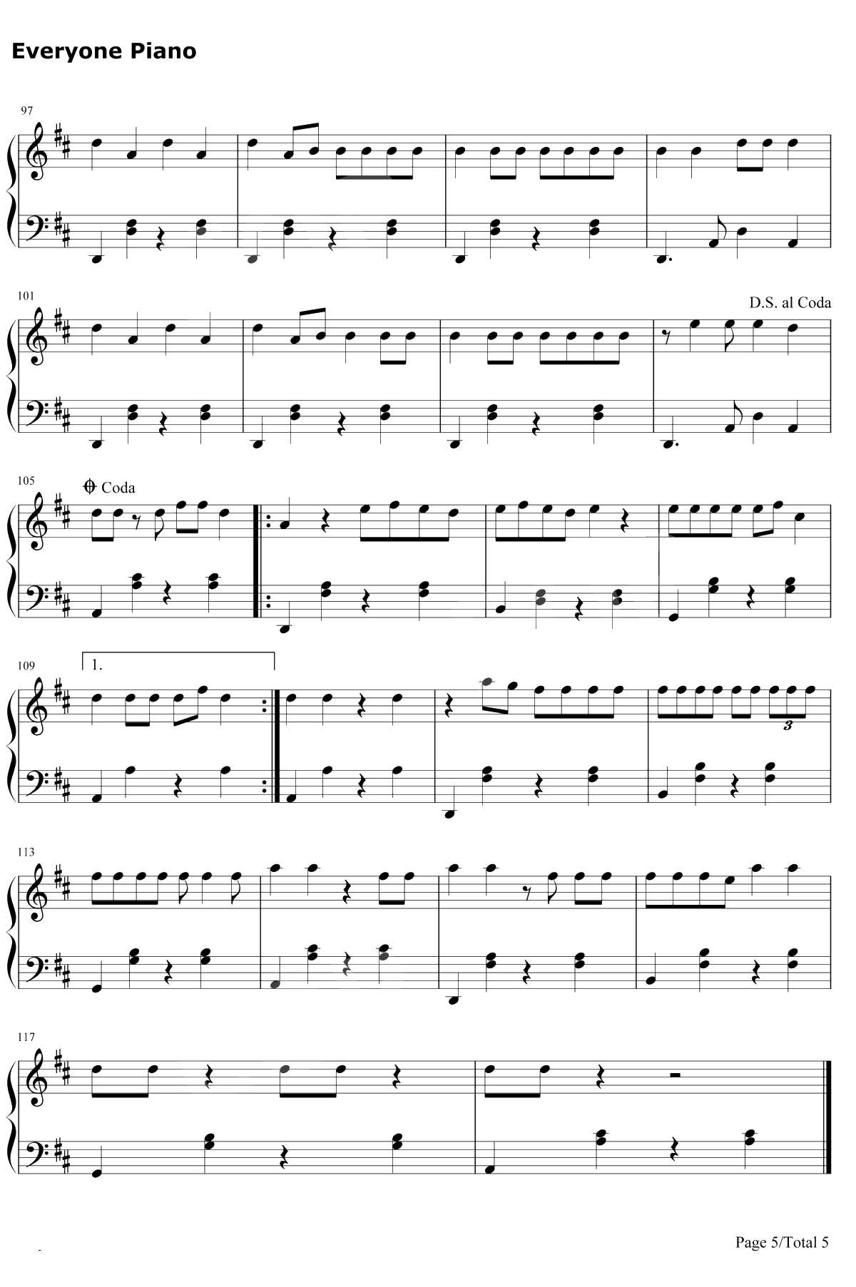 Dura钢琴谱-Daddy Yankee-嘟啦舞5