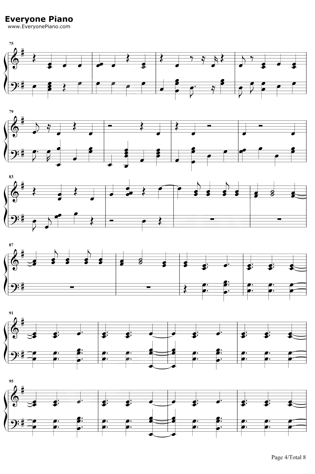 Fake Happy钢琴谱-Paramore4