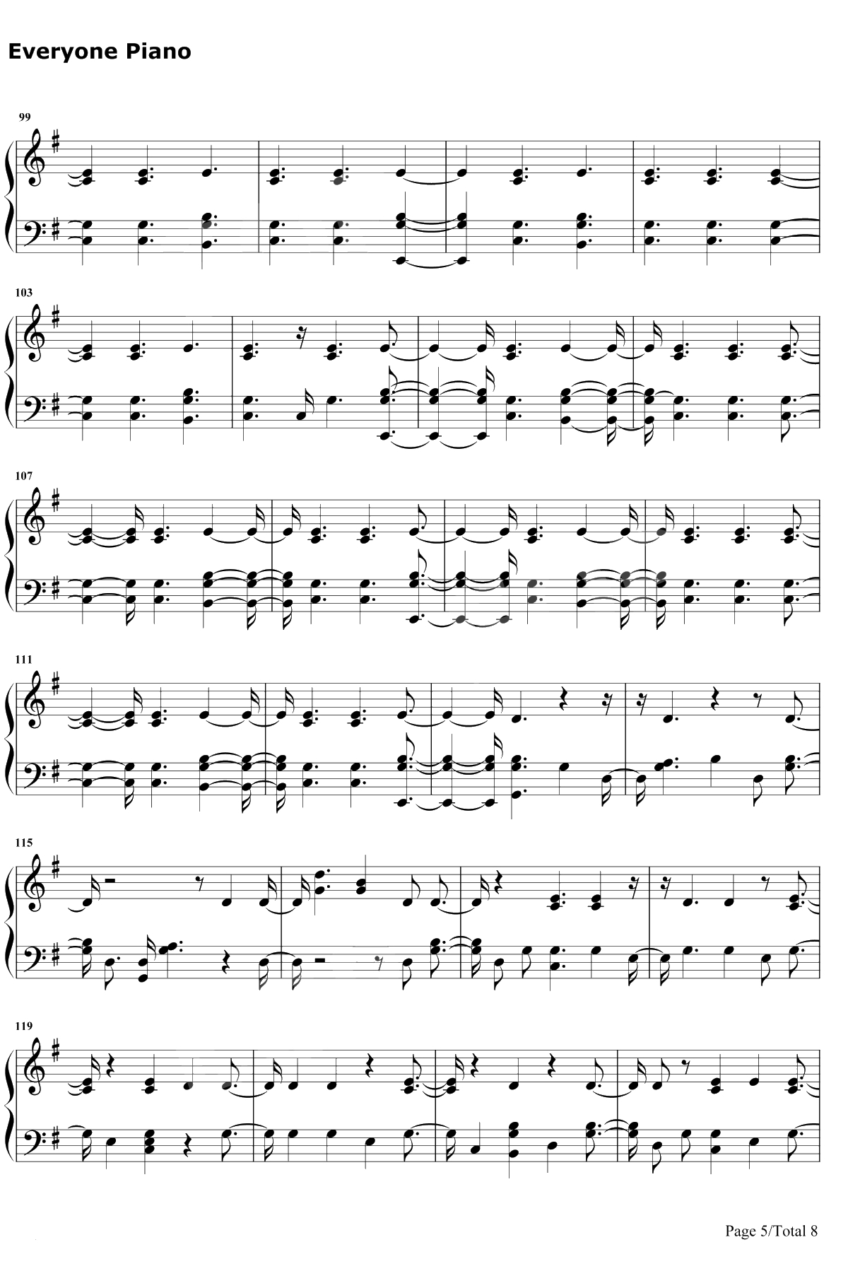 Fake Happy钢琴谱-Paramore5