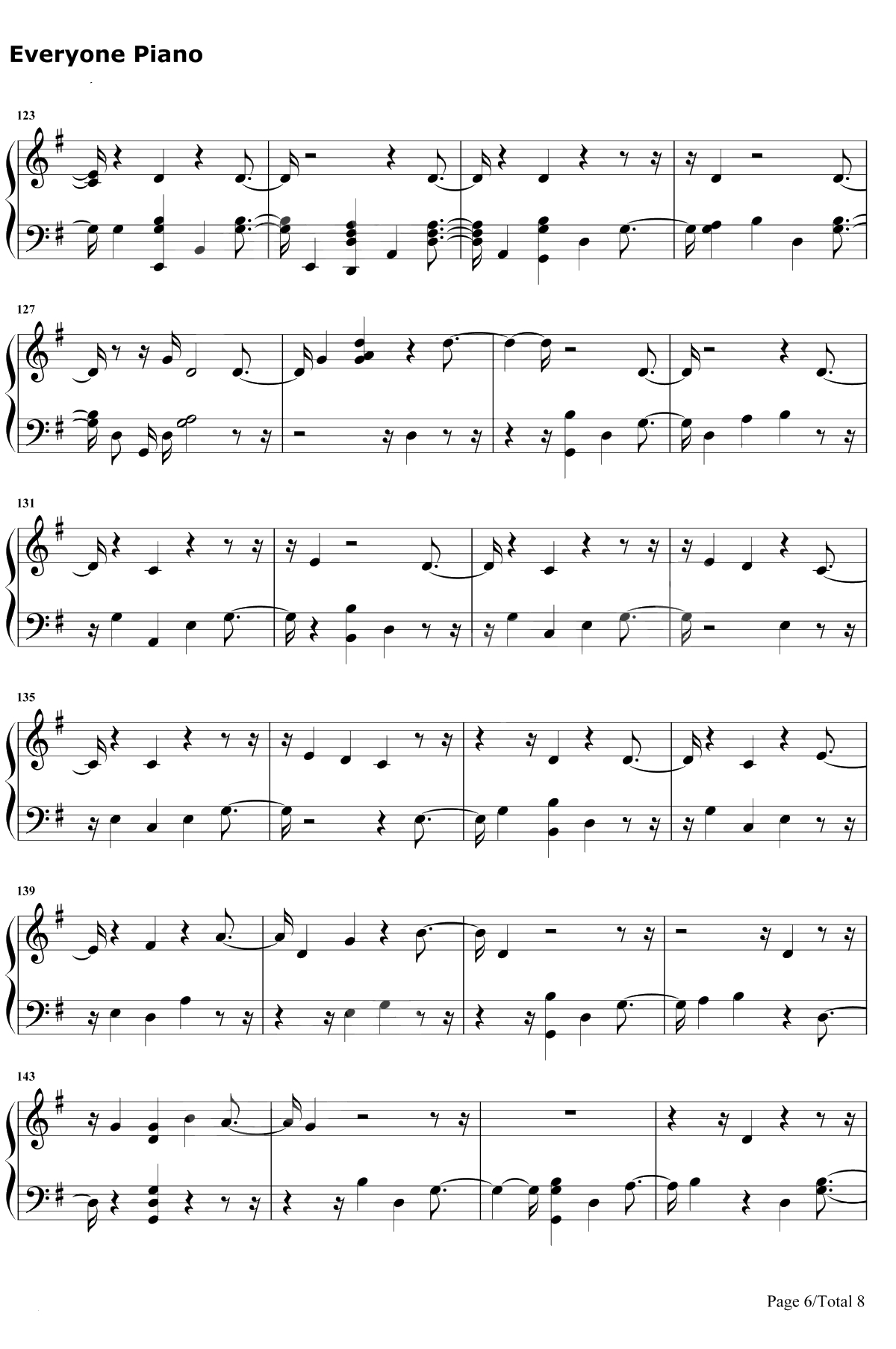 Fake Happy钢琴谱-Paramore6