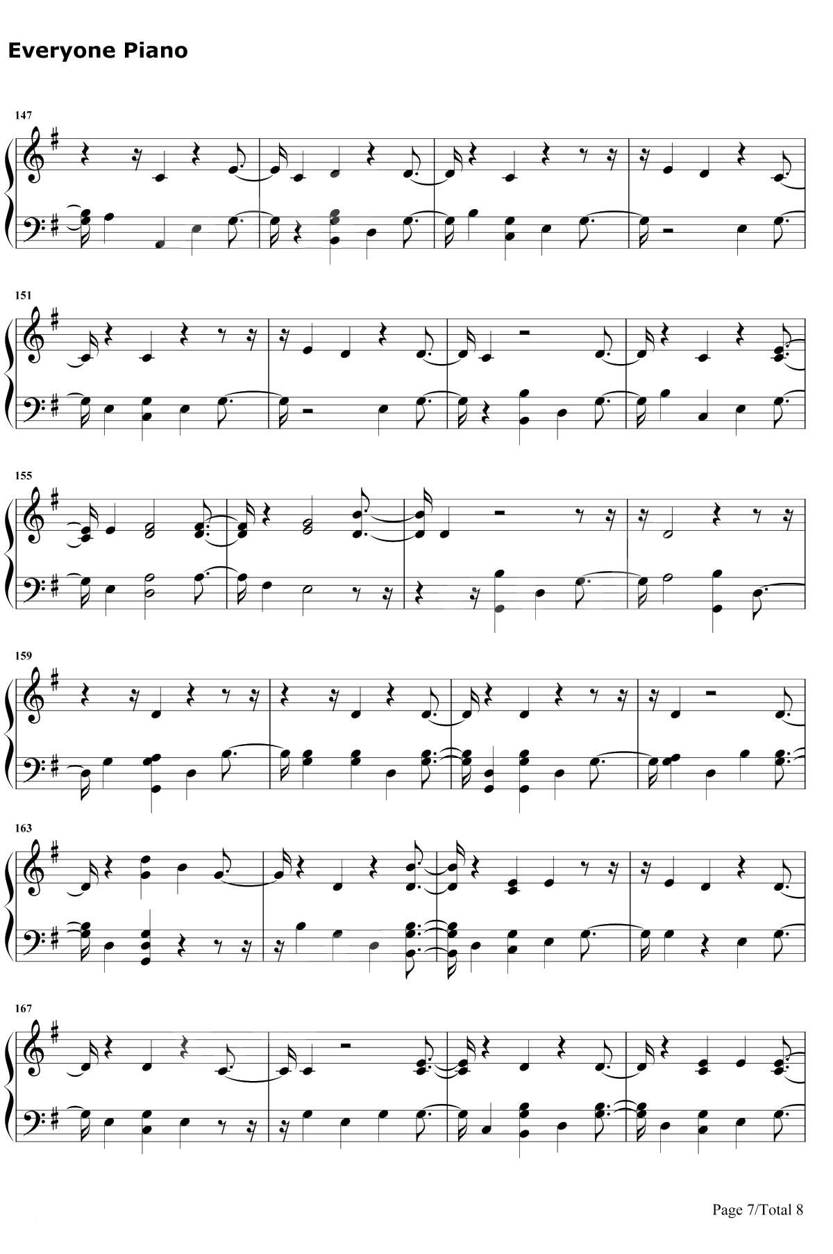 Fake Happy钢琴谱-Paramore7