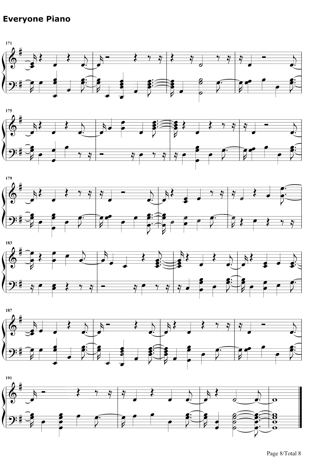 Fake Happy钢琴谱-Paramore8