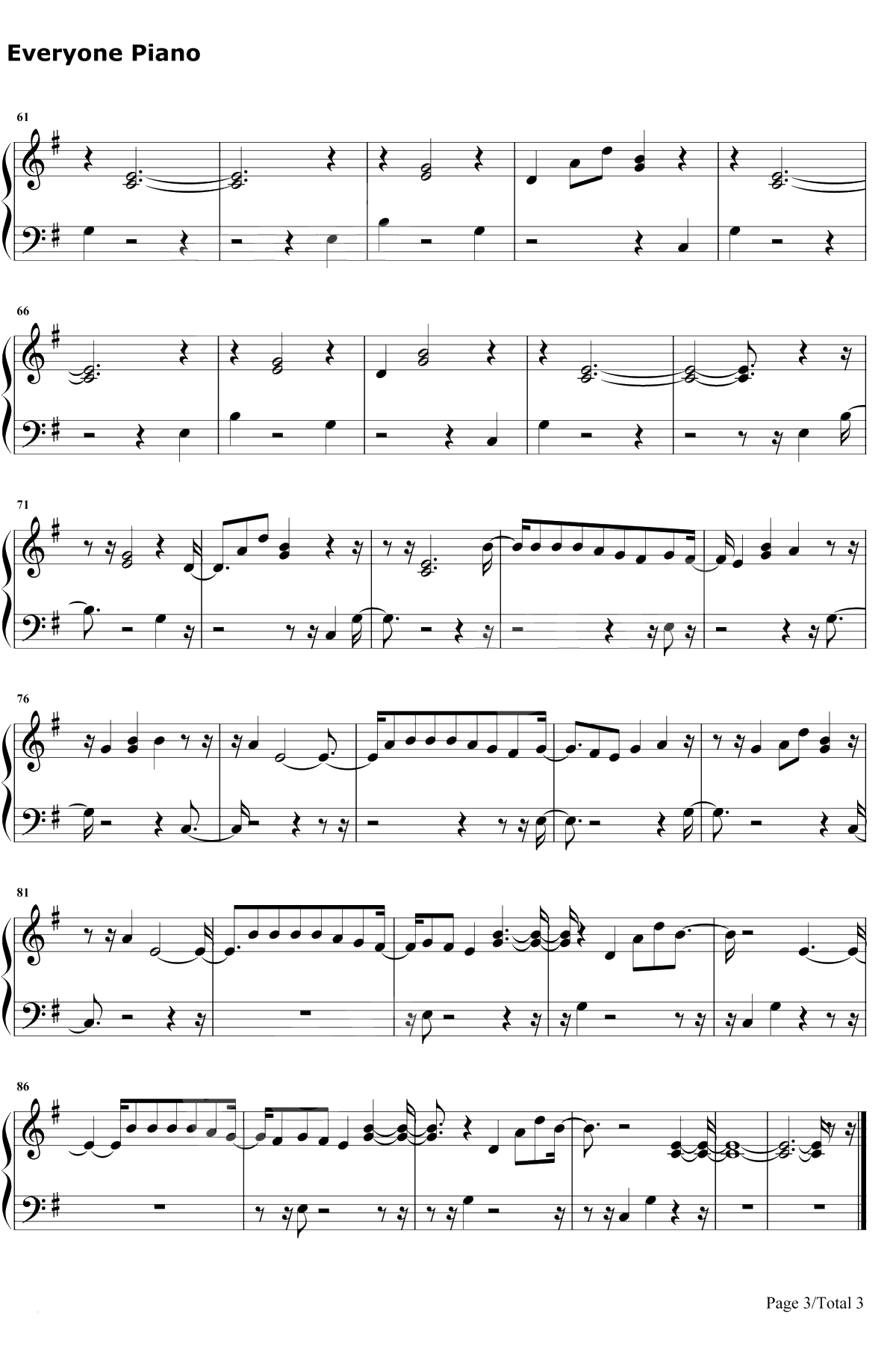 Hard 2 Face Reality钢琴谱-Poo Bear / Justin Bieber / Jay Electronica3