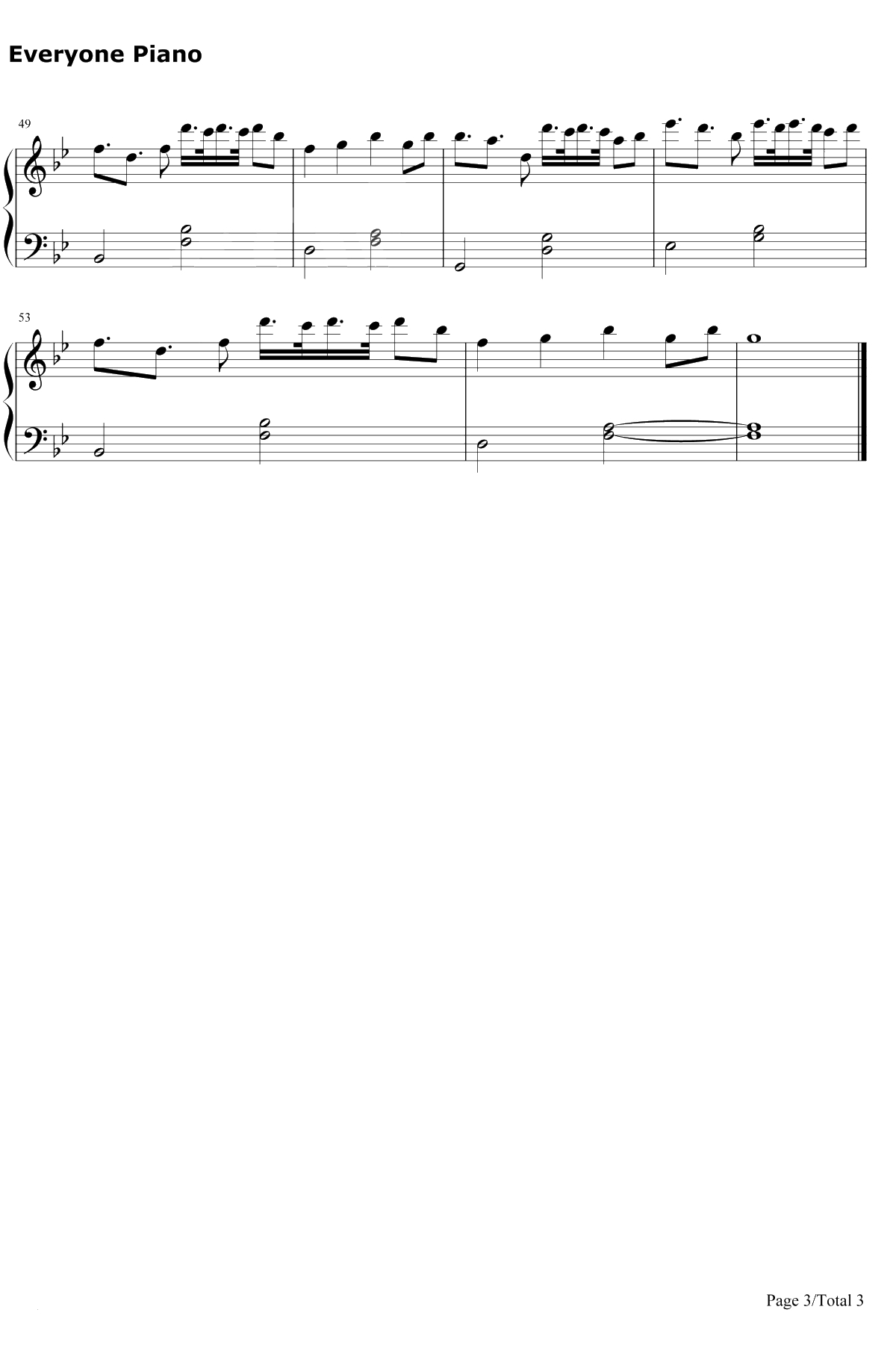 Alone简单版钢琴谱-Alan Walker3