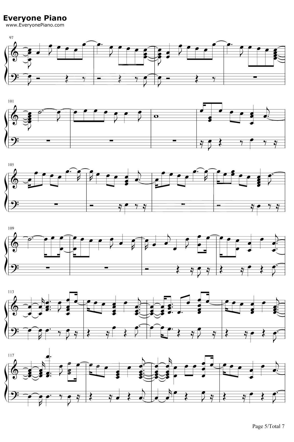 End Game钢琴谱-Taylor Swift5