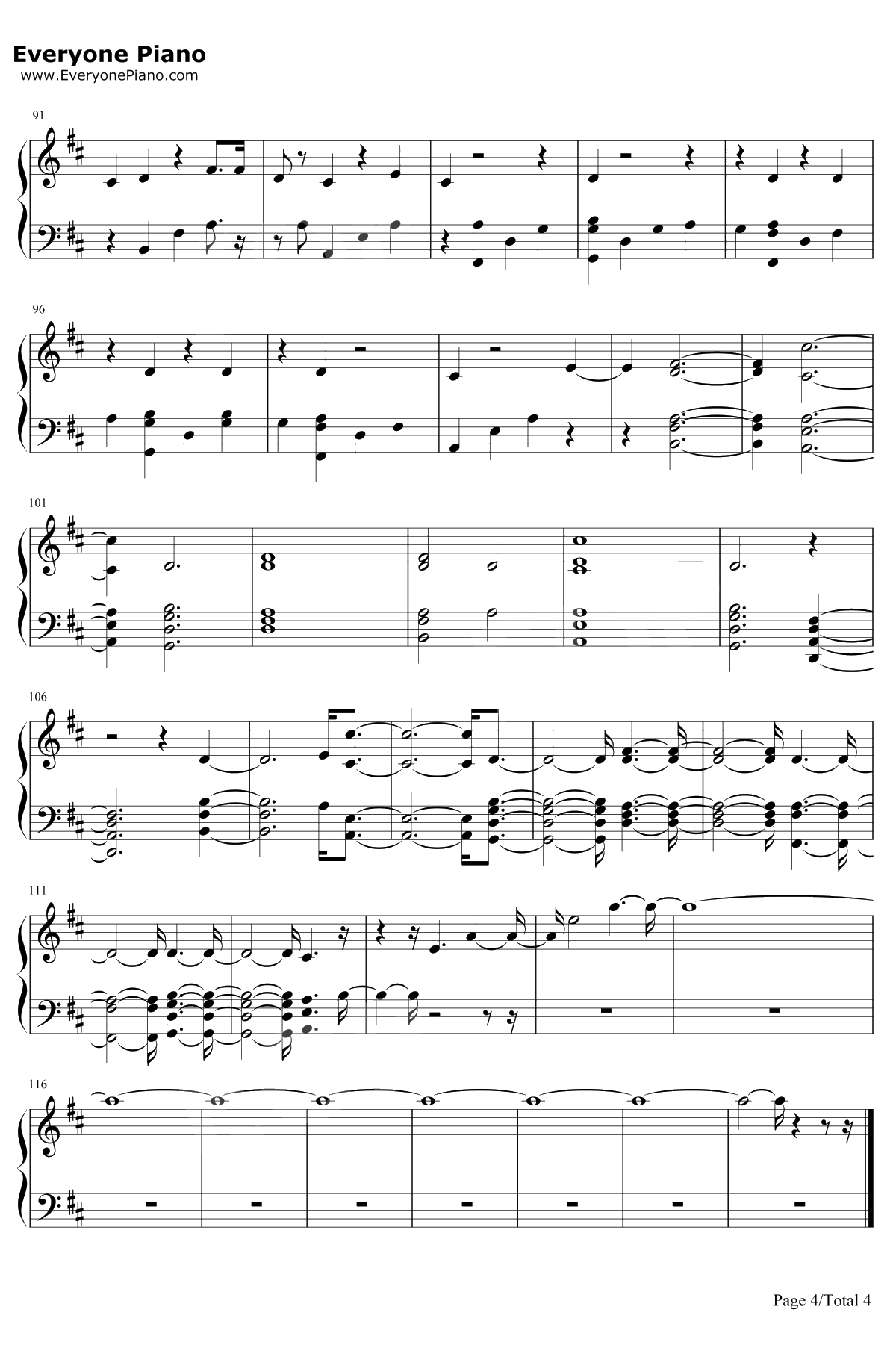 Scars钢琴谱-Sam Smith4