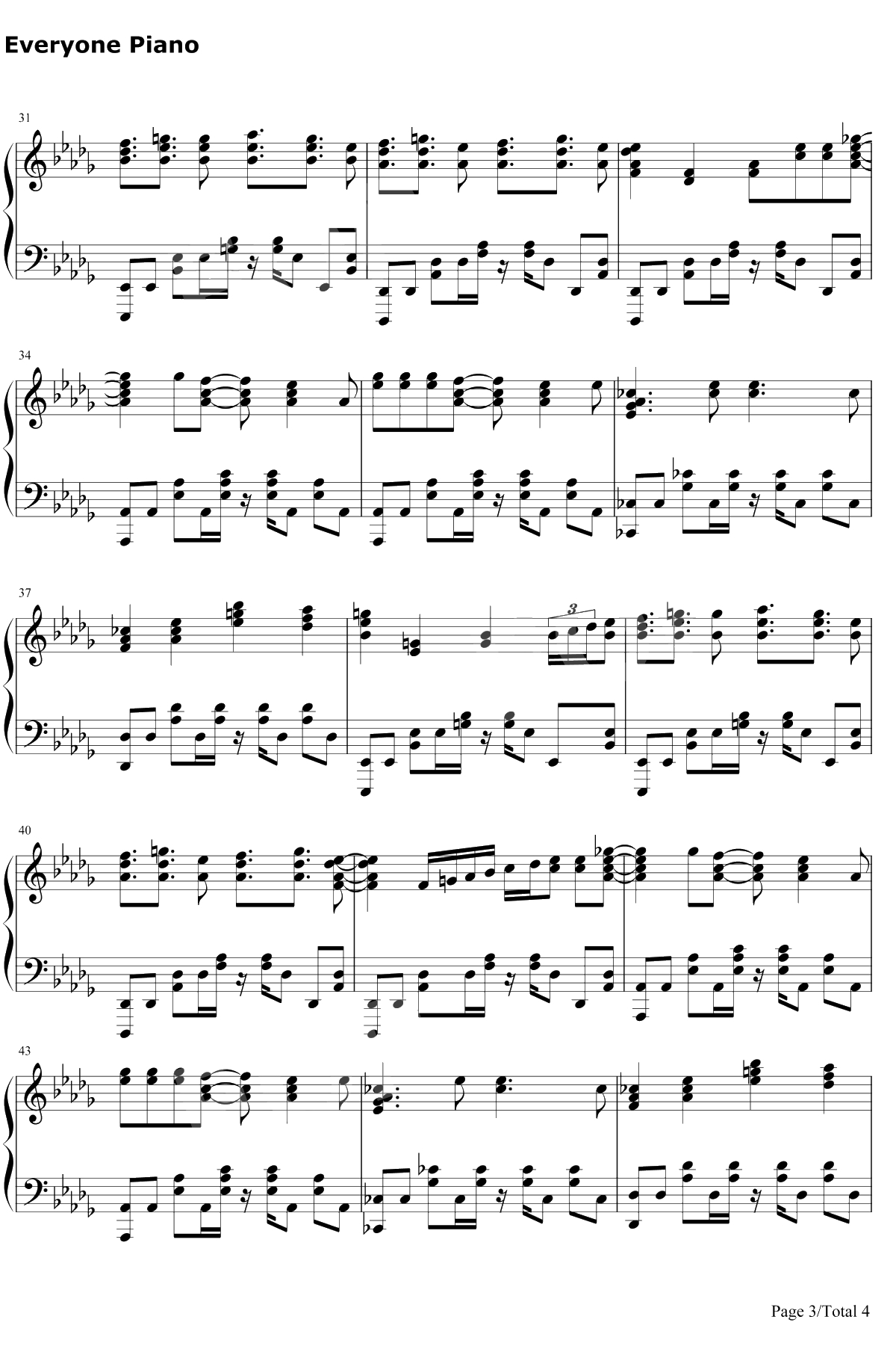 Make my Story钢琴谱-Lenny Code Fiction3