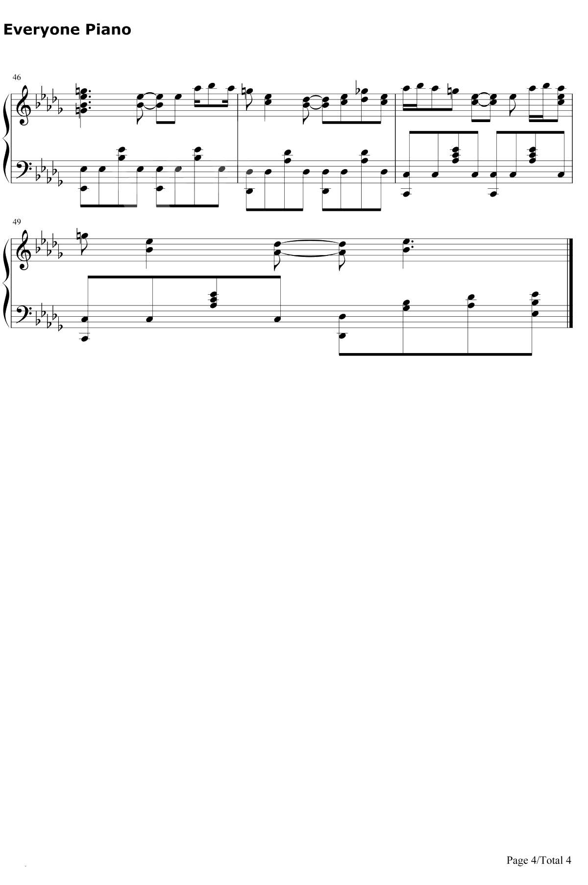 Make my Story钢琴谱-Lenny Code Fiction4